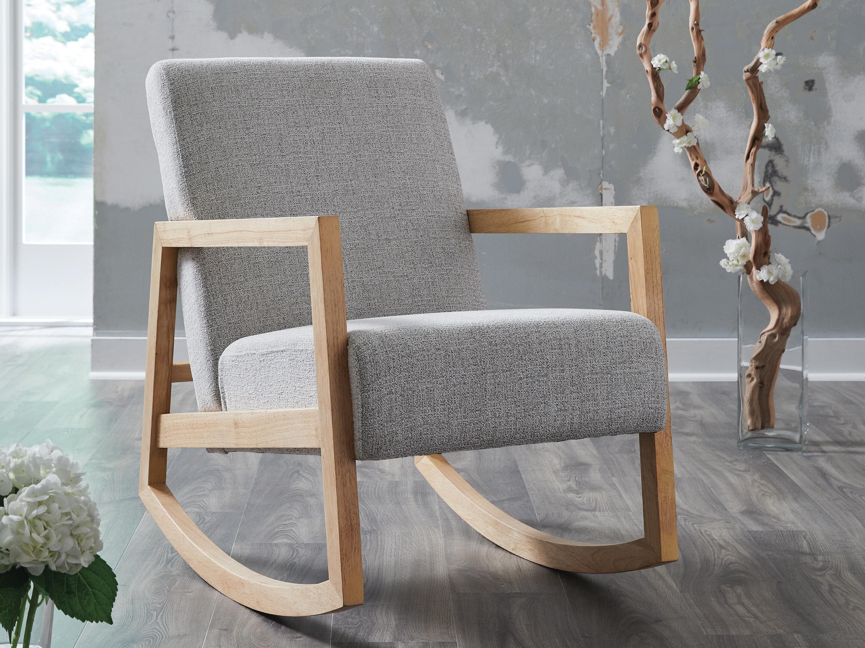 Wychworth Accent Chair — Gray/Natural — view 2