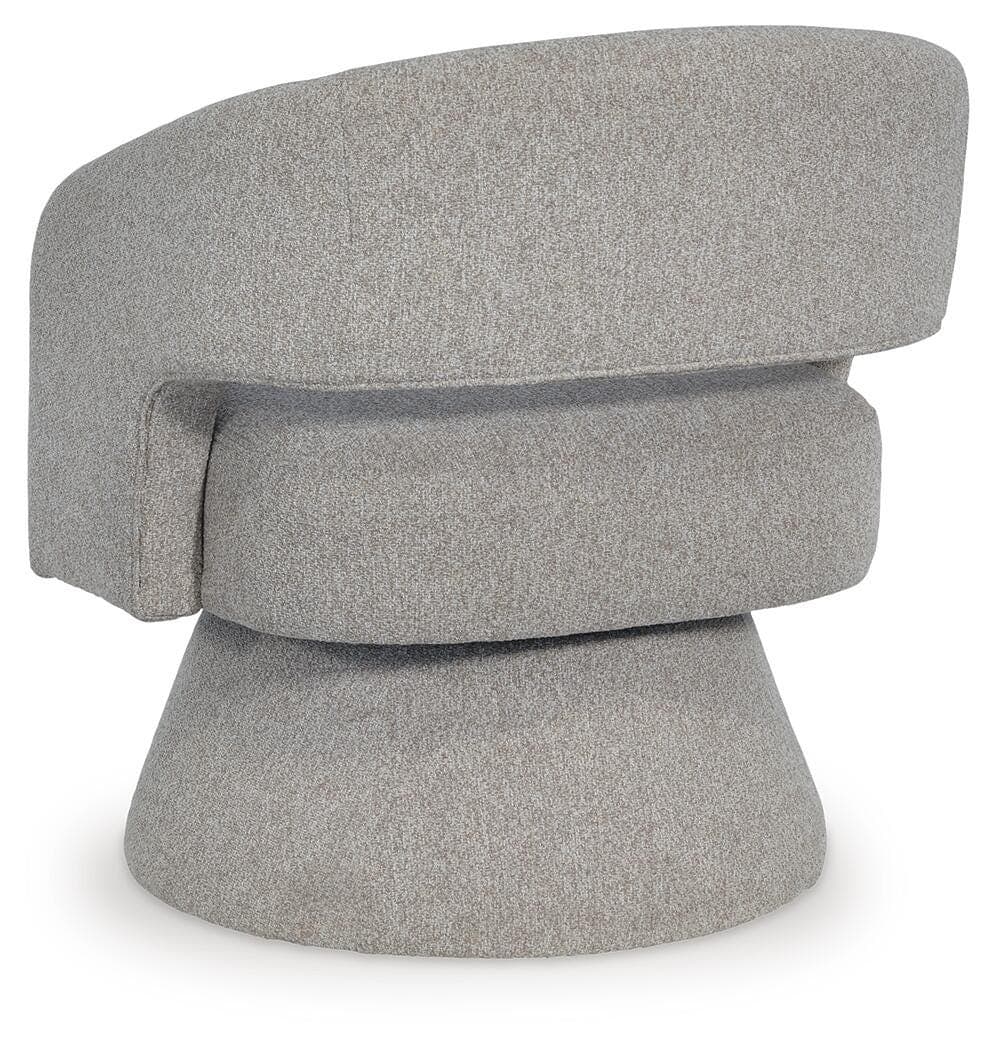 Nashkins Swivel Accent Chair — Pebble — view 5