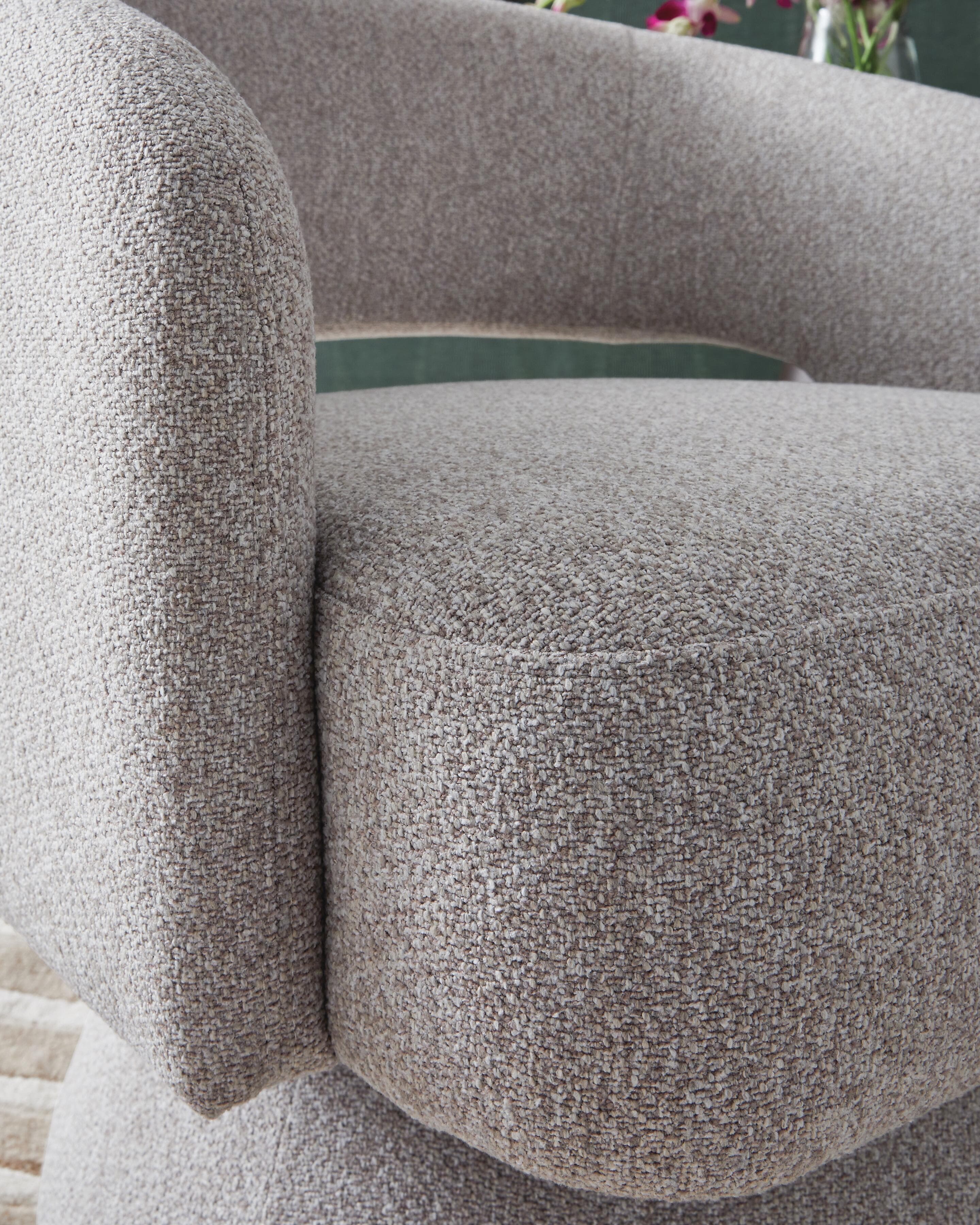 Nashkins Swivel Accent Chair — Pebble — view 6
