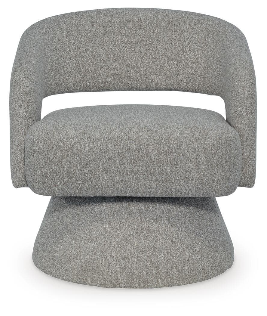 Nashkins Swivel Accent Chair — Pebble — view 3