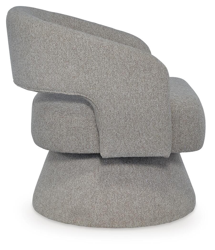 Nashkins Swivel Accent Chair — Pebble — view 4