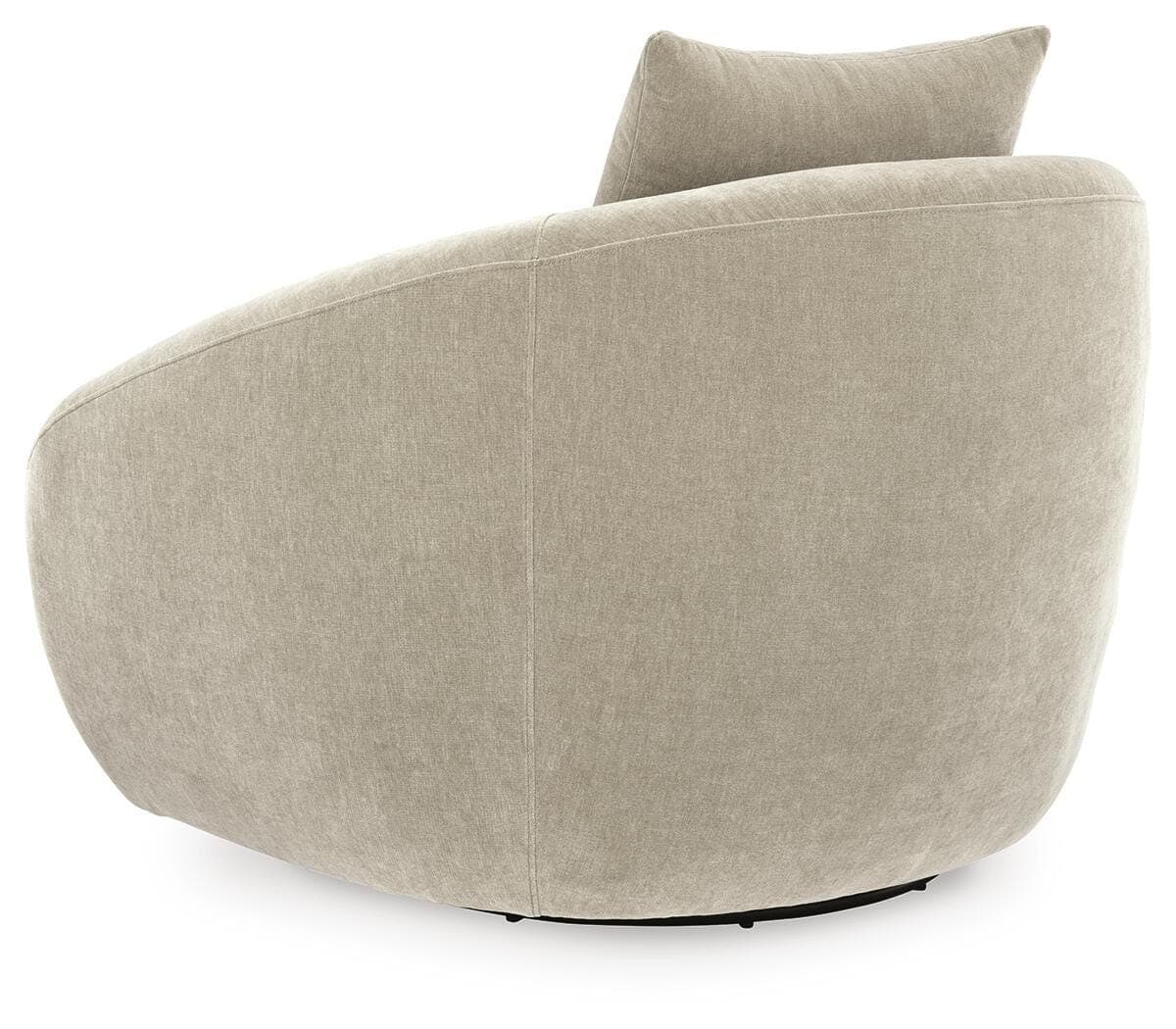 Yahya Swivel Accent Chair — Pebble — view 5