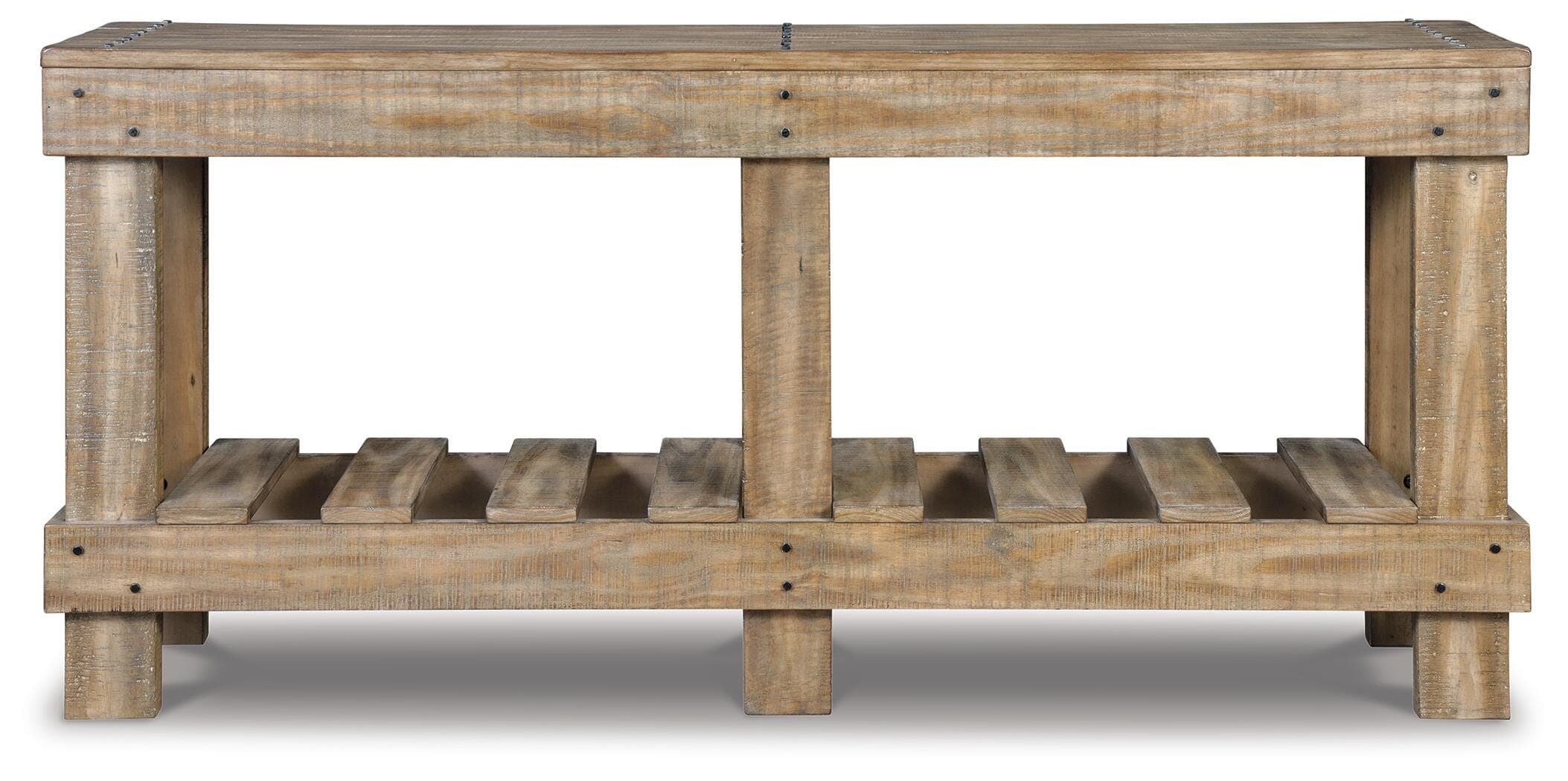 Susandeer Sofa/Console Table — Brown/Beige — view 3