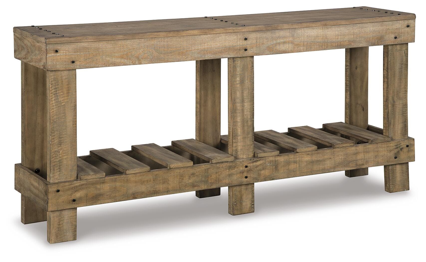 Susandeer Sofa/Console Table — Brown/Beige — view 6