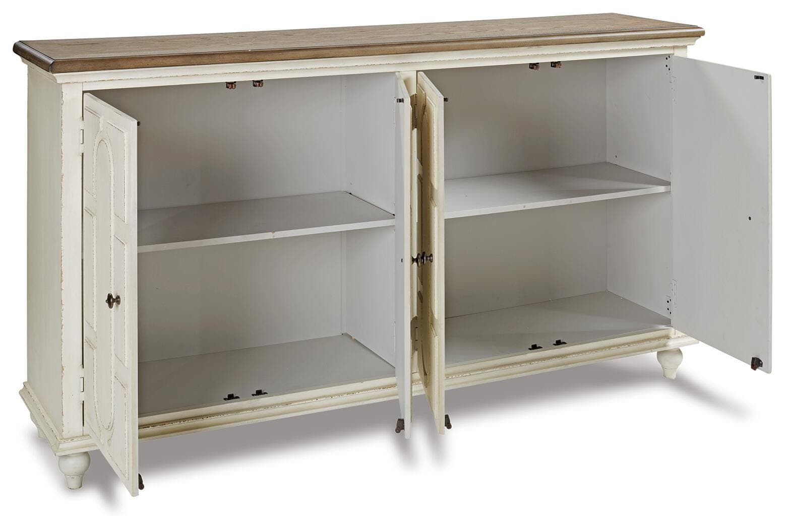 Roranville Accent Cabinet — White & Brown/Beige — view 3