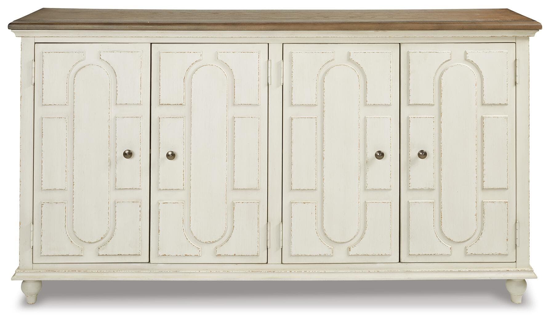 Roranville Accent Cabinet — White & Brown/Beige — view 5