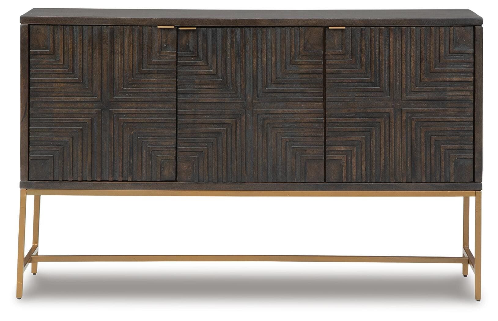 Elinmore Accent Cabinet — Metallic & Brown/Beige — view 3