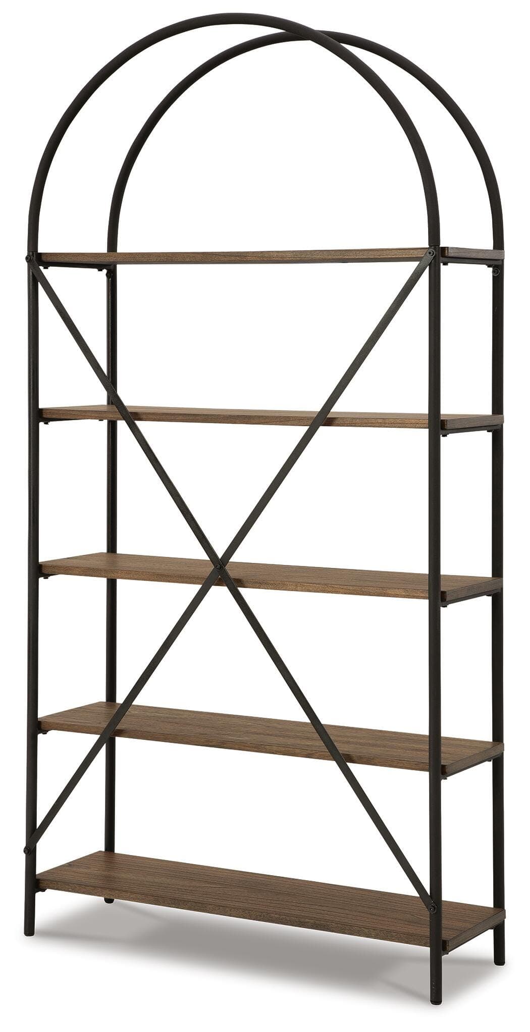 Galtbury Bookcase — Black/Gray & Brown/Beige — view 4