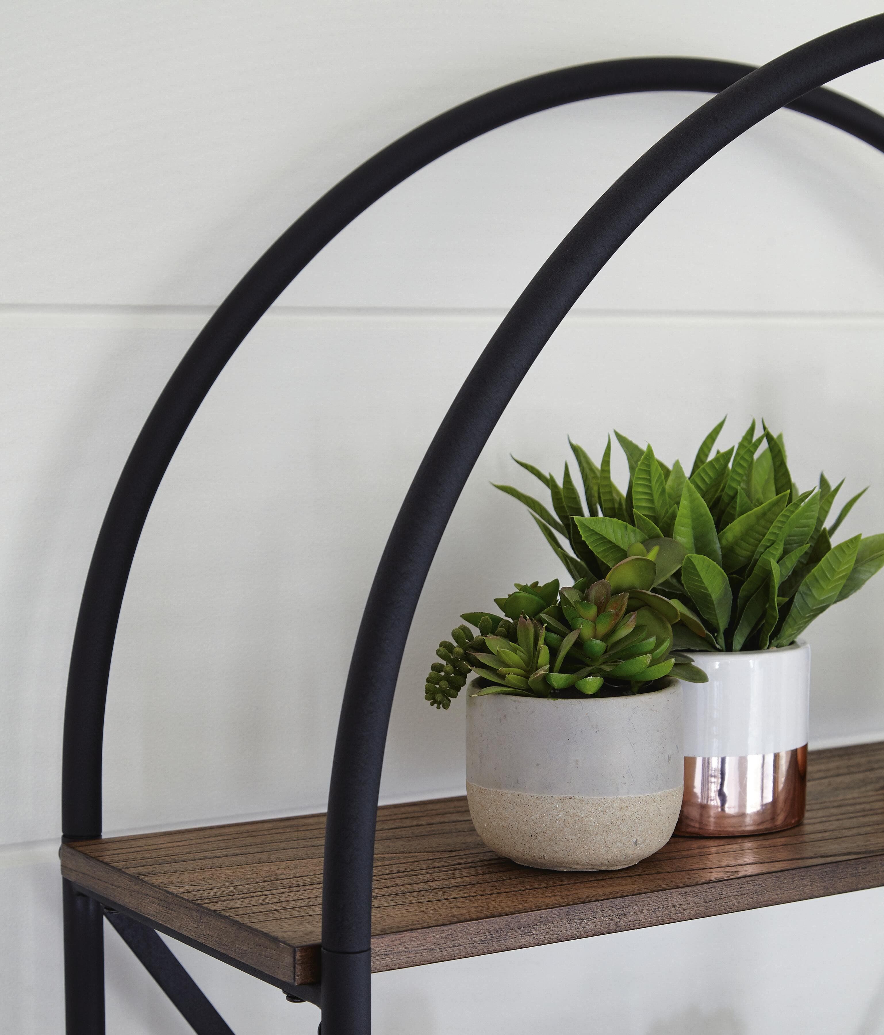 Galtbury Bookcase — Black/Gray & Brown/Beige — view 5