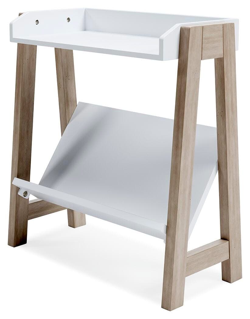Blariden Small Bookcase — White & Brown/Beige — view 4