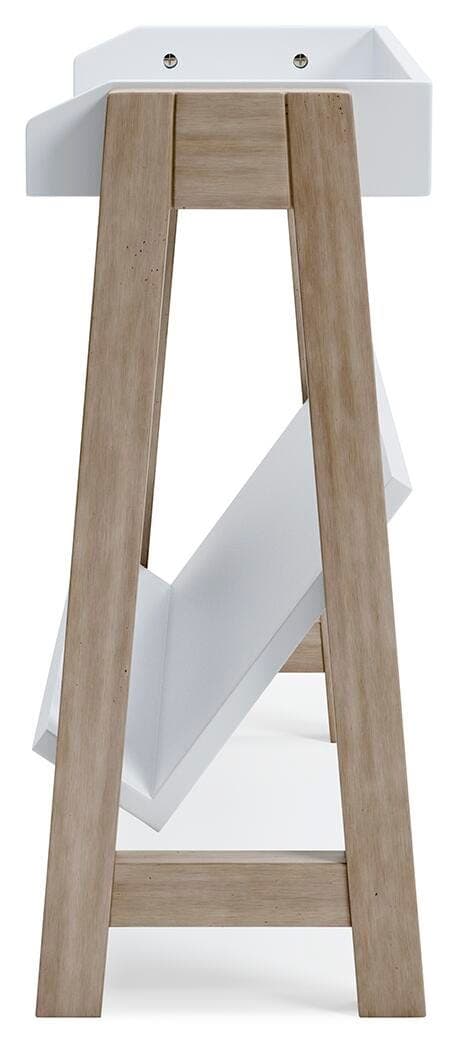 Blariden Small Bookcase — White & Brown/Beige — view 7