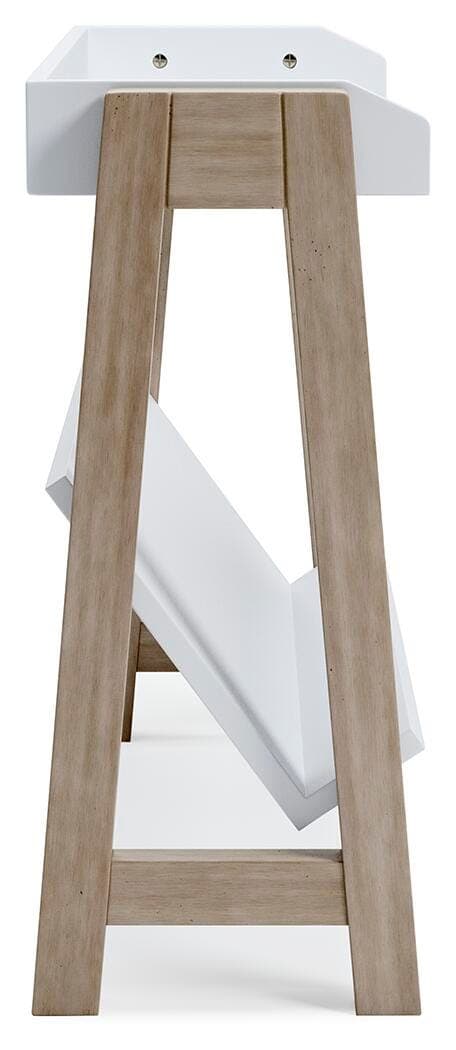 Blariden Small Bookcase — White & Brown/Beige — view 5