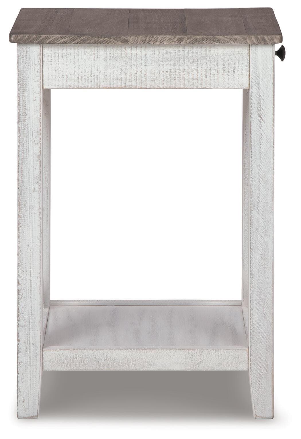 Adalane Accent Table — White & Brown/Beige — view 4