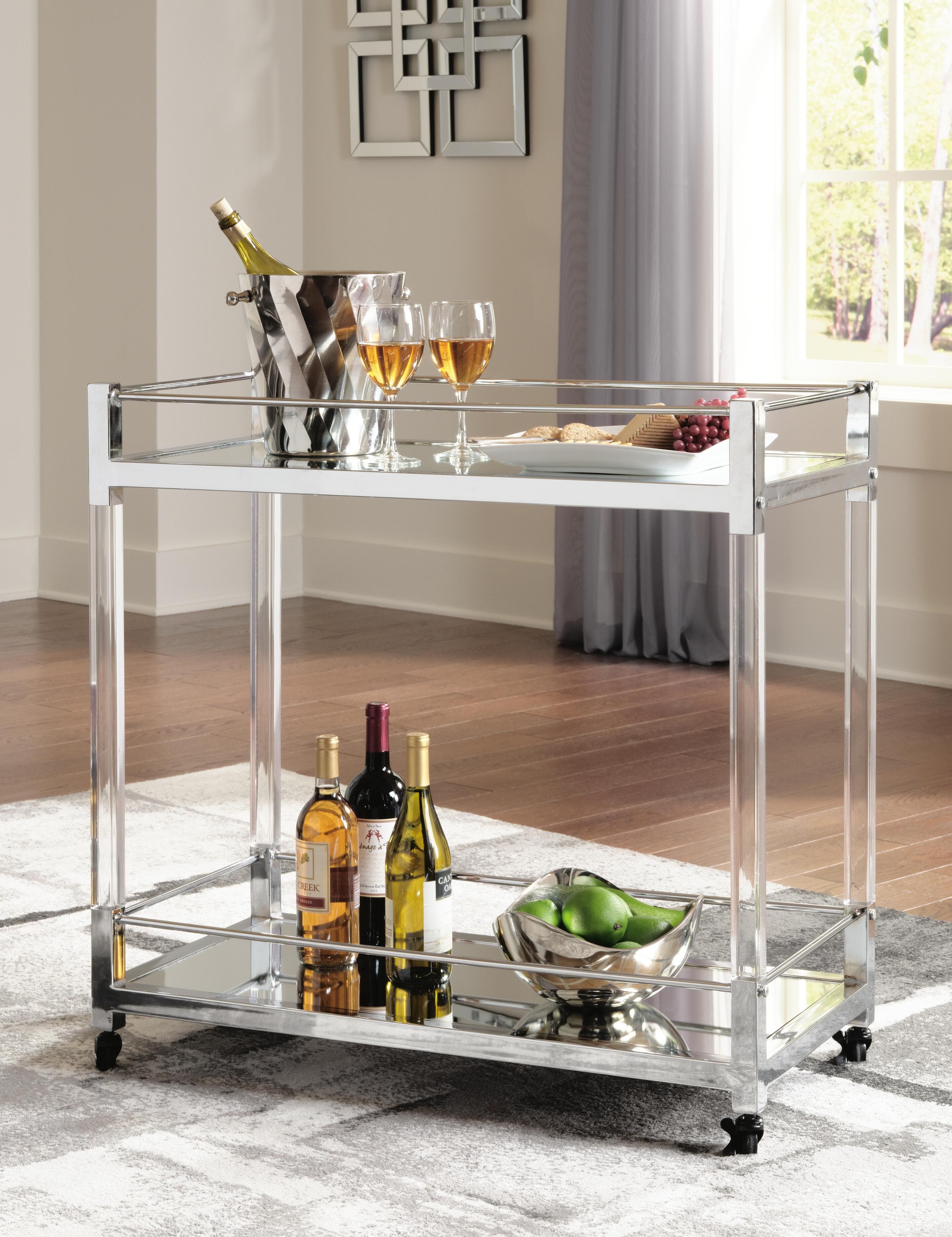 Chaseton Bar Cart — Metallic — view 2