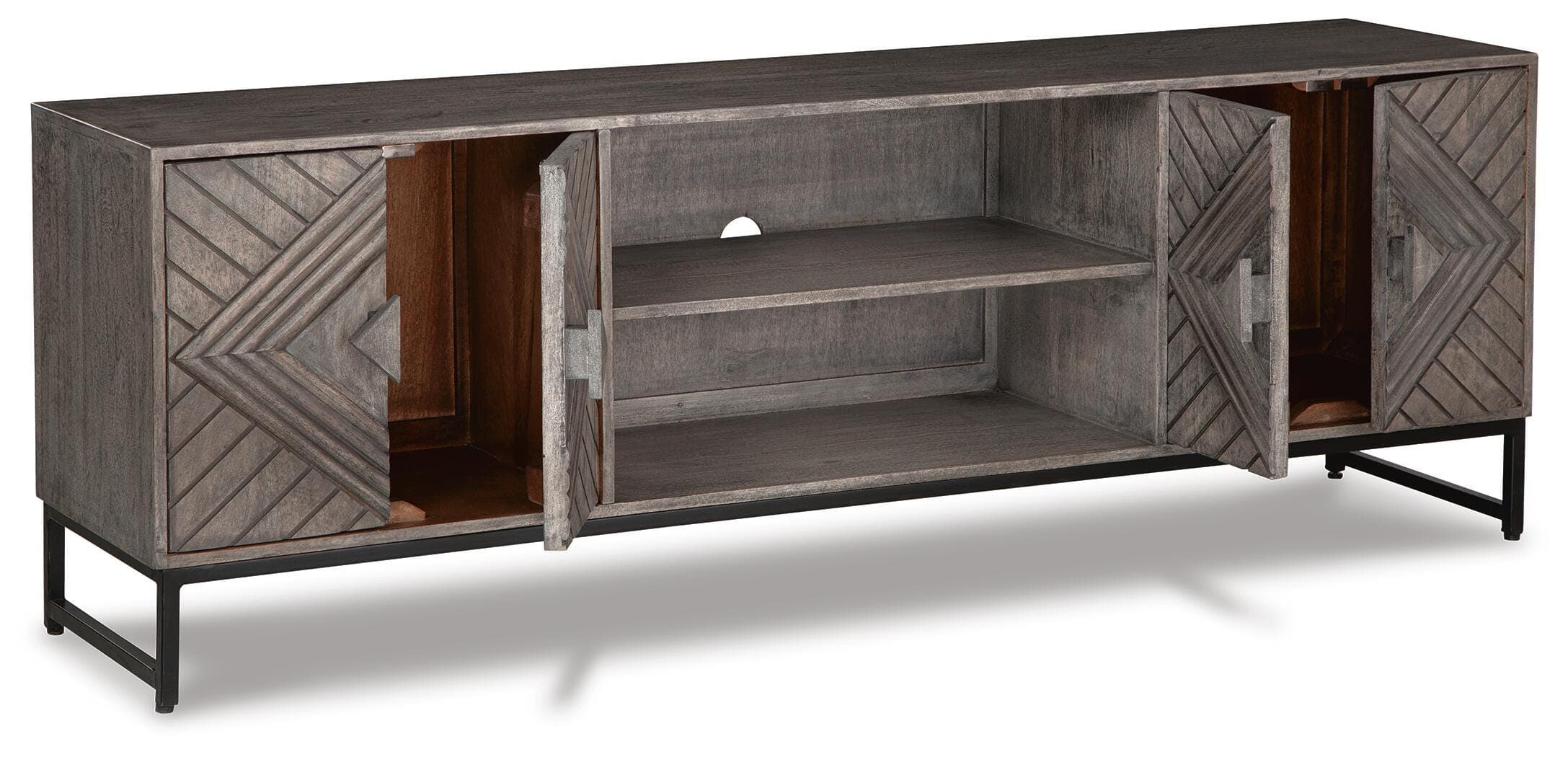 Treybrook Accent Cabinet — Black/Gray — view 3