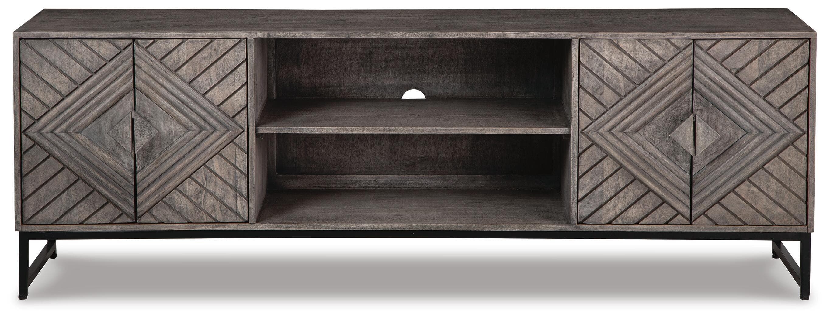 Treybrook Accent Cabinet — Black/Gray — view 4
