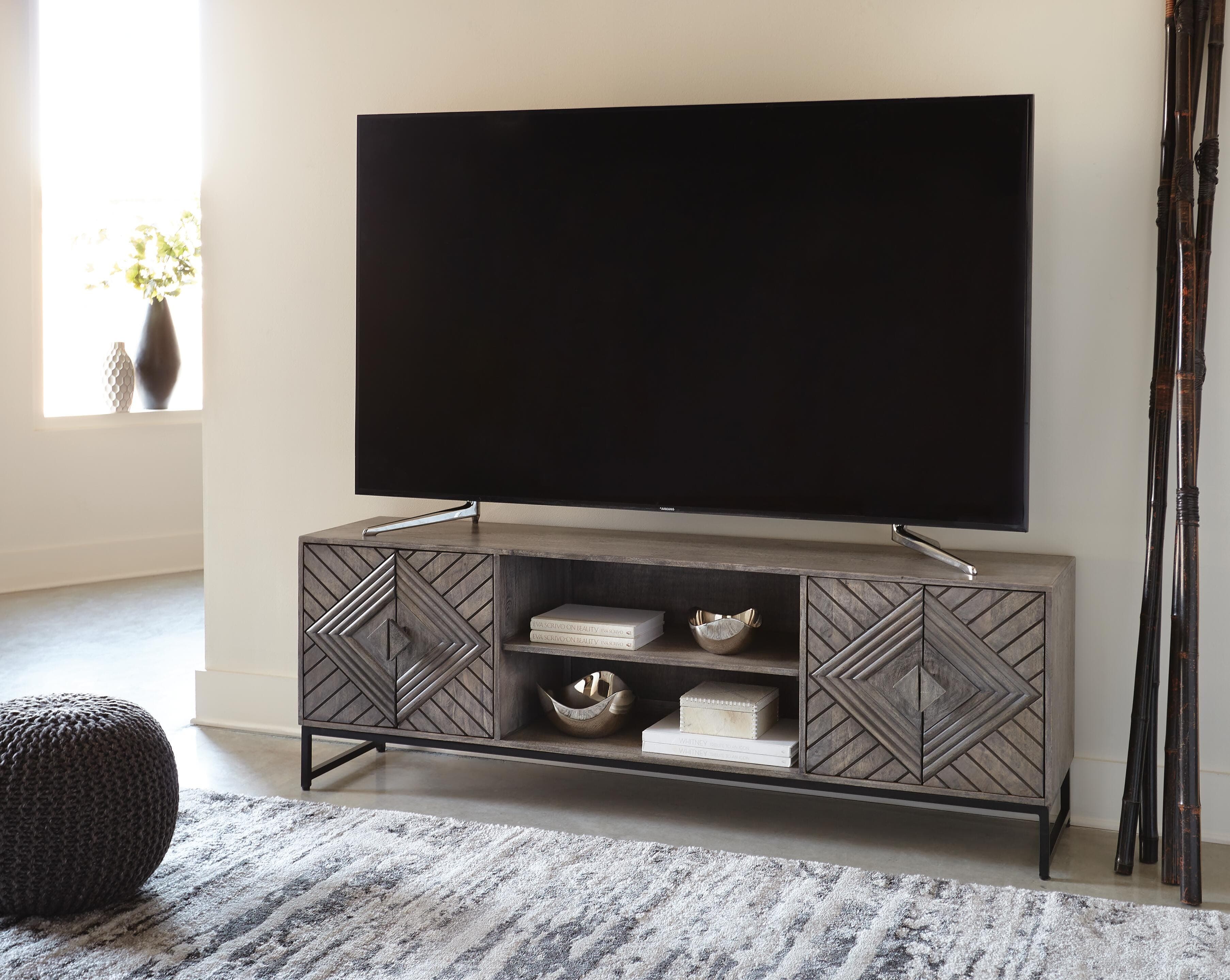 Treybrook Accent Cabinet — Black/Gray — view 7
