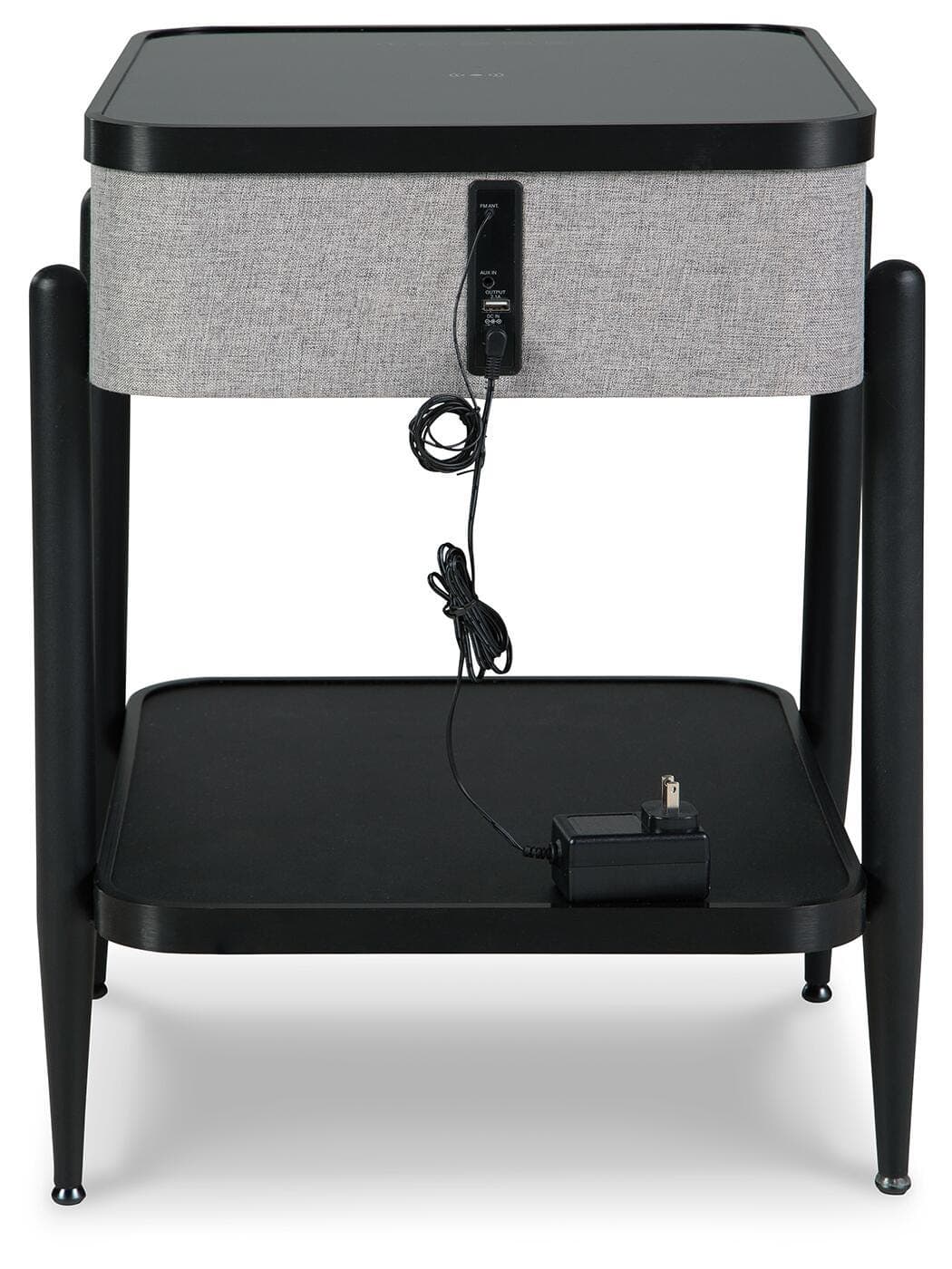 Jorvalee Accent Table with Speaker — Black/Gray — view 5