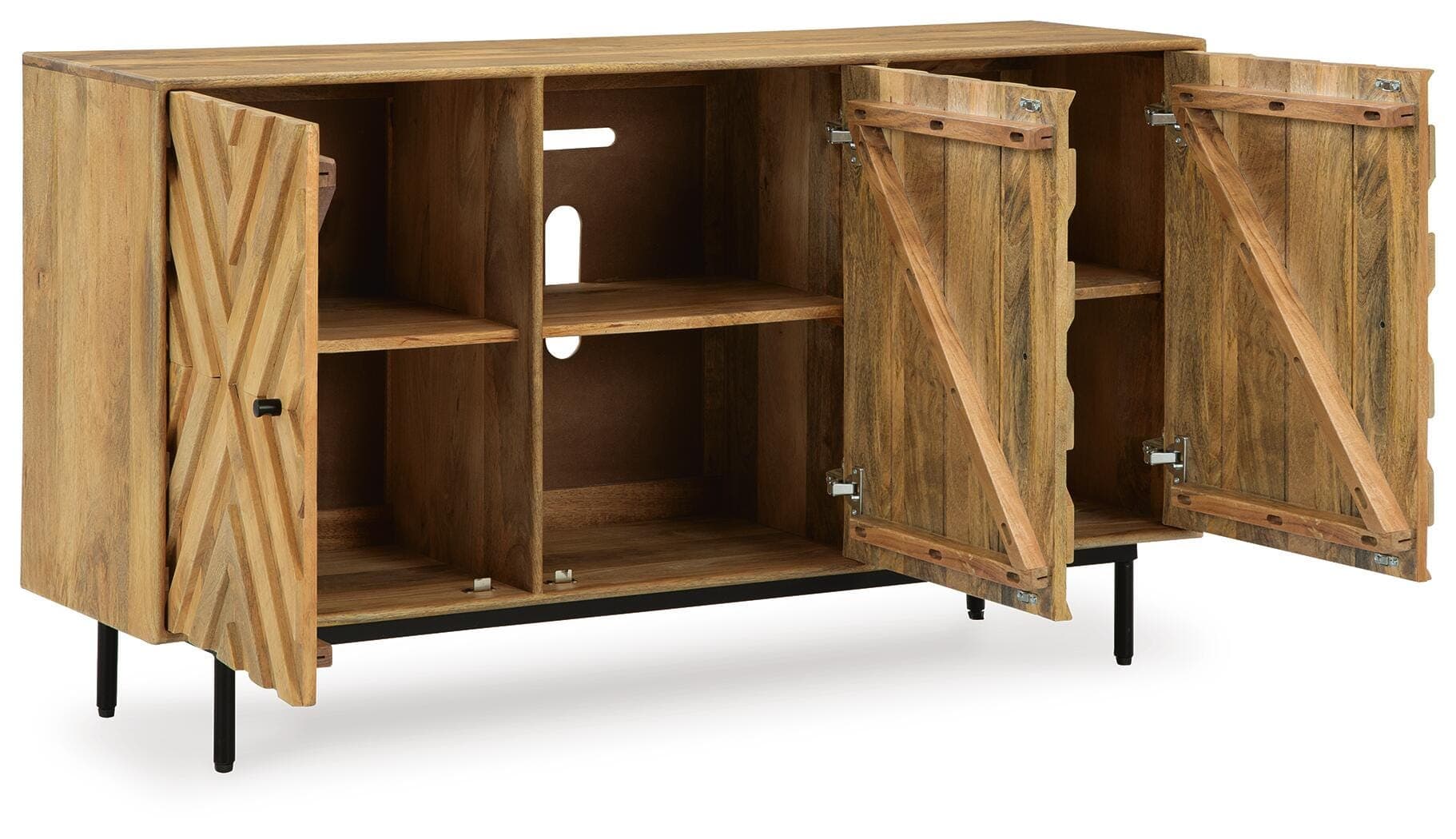 Cadewick Accent Cabinet — Brown/Beige — view 3