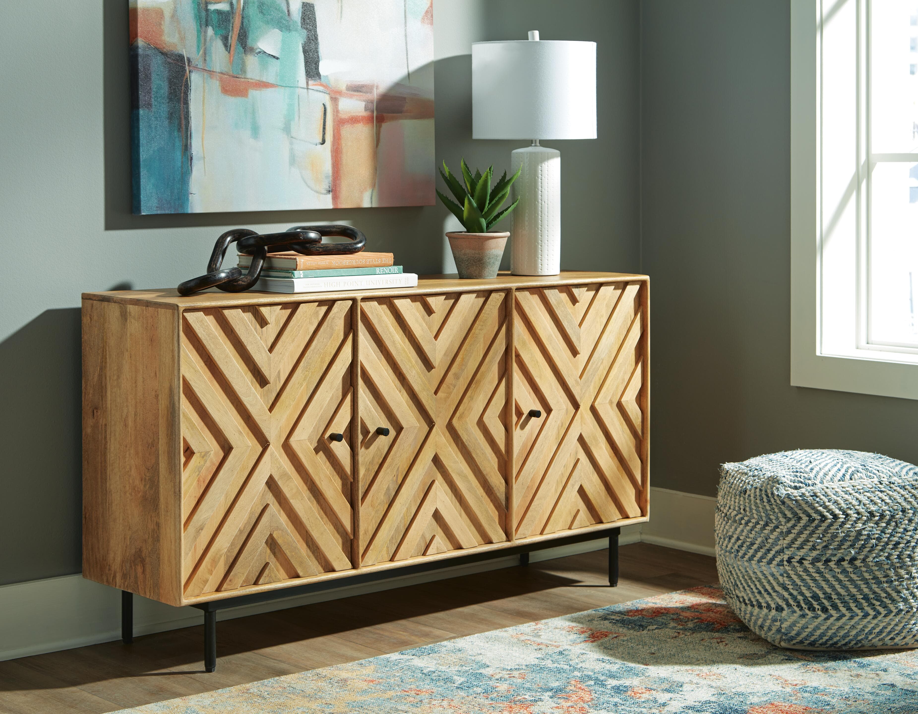 Cadewick Accent Cabinet — Brown/Beige — view 2