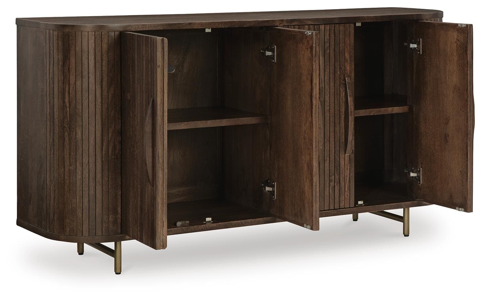 Amickly Accent Cabinet — Brown/Beige — view 3