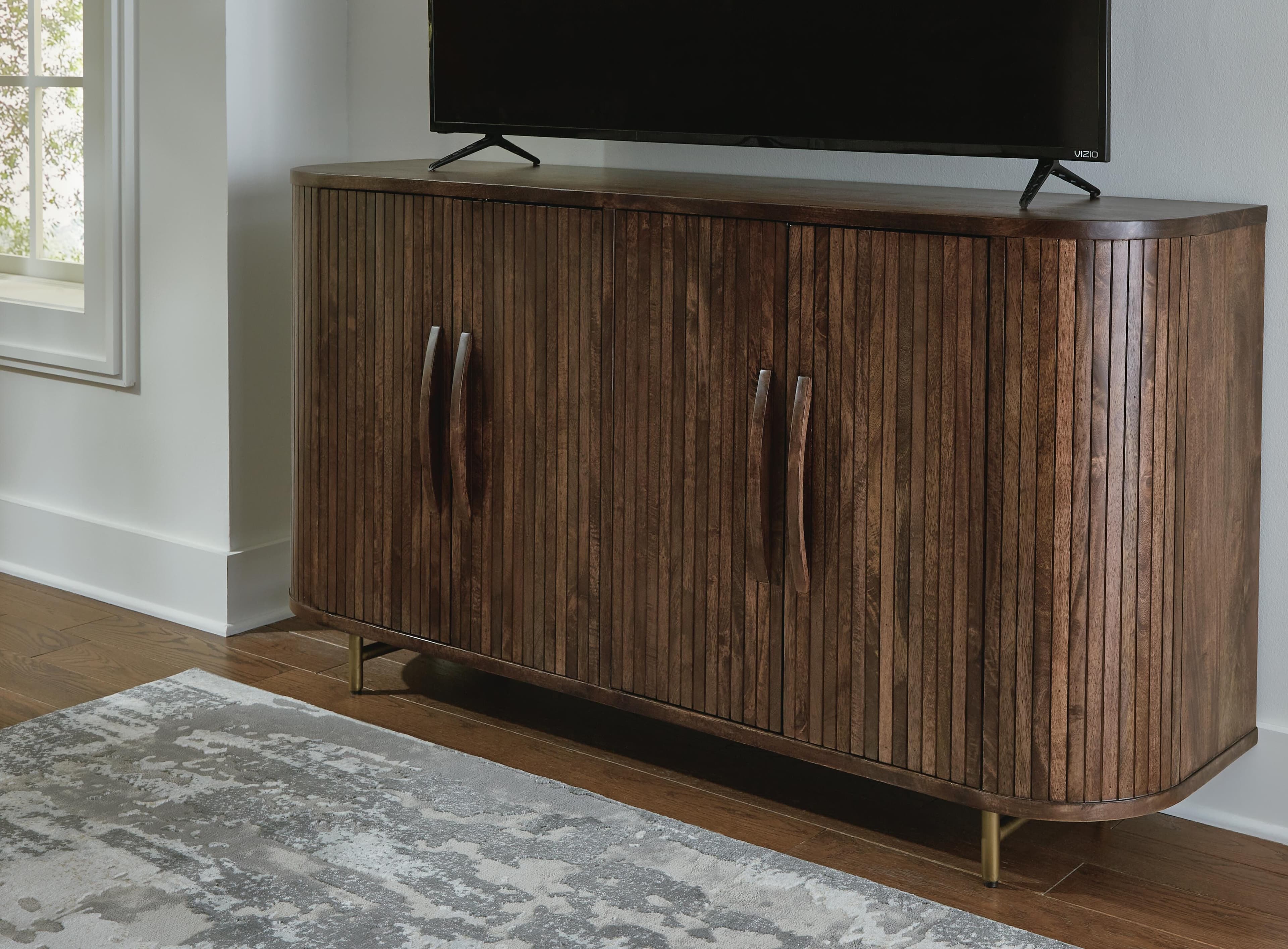 Amickly Accent Cabinet — Brown/Beige — view 6