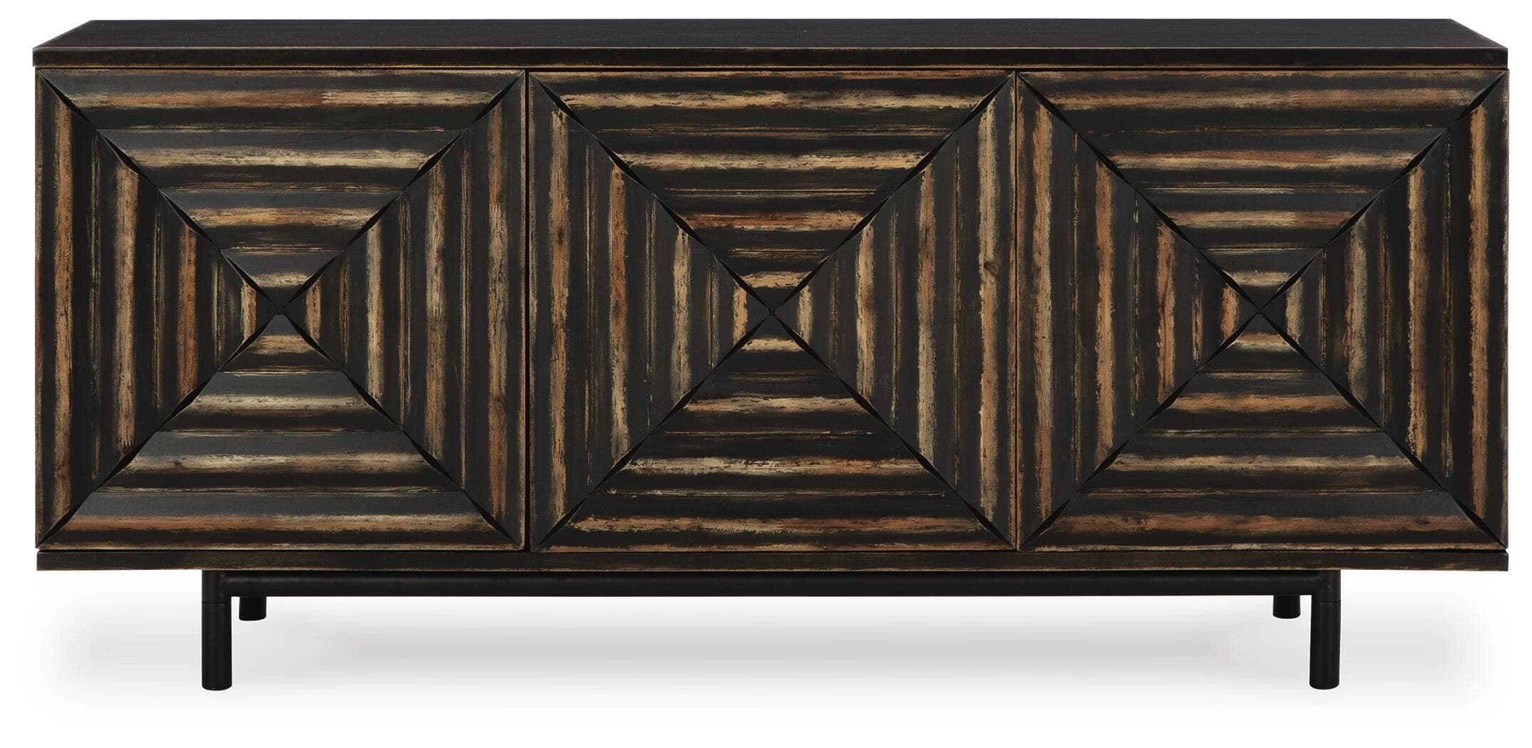 Fair Ridge Accent Cabinet — Black/Gray — view 4