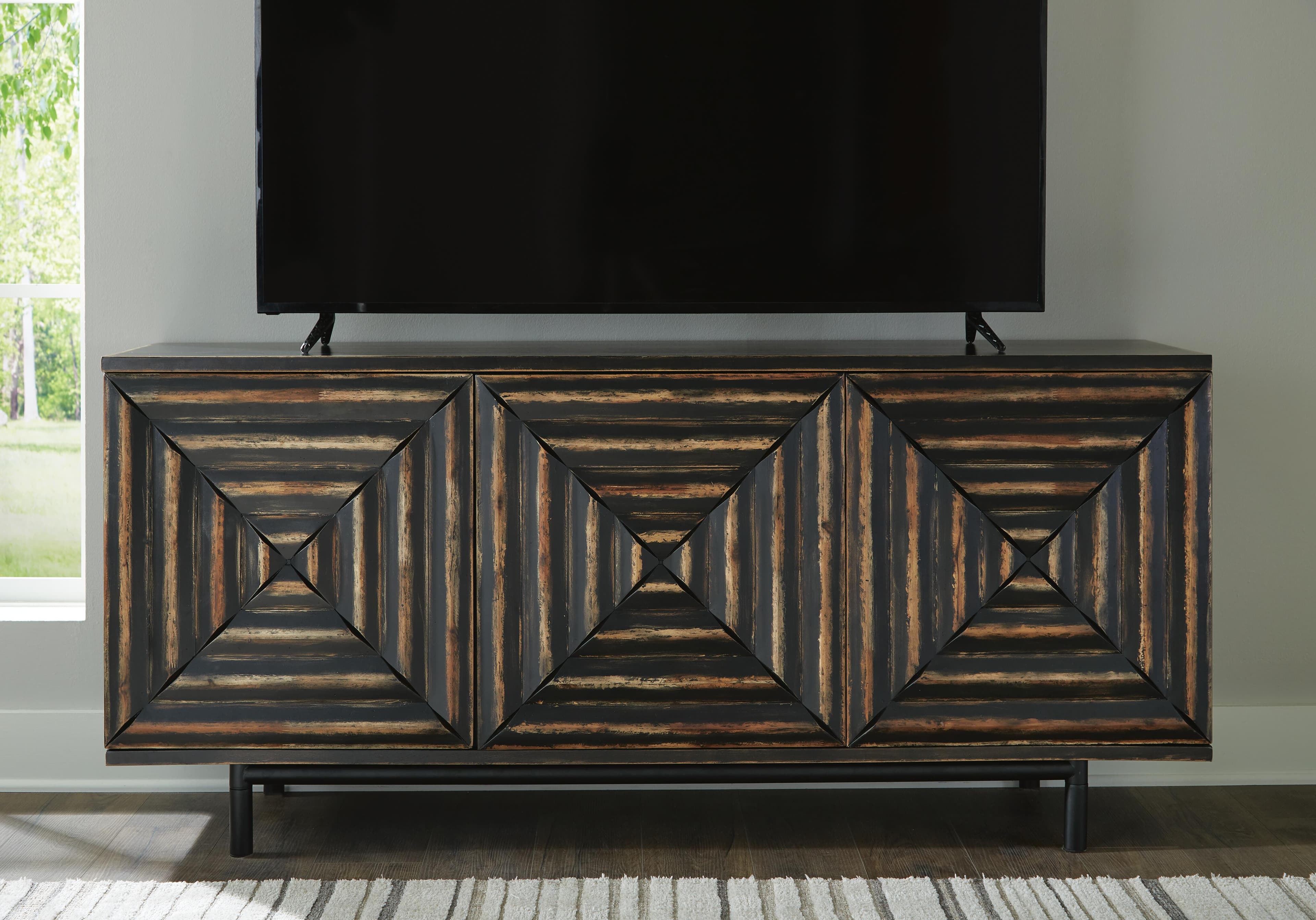 Fair Ridge Accent Cabinet — Black/Gray — view 6