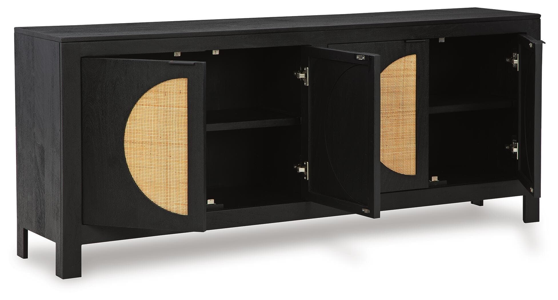 Cliffiings Accent Cabinet — Black/Gray & Brown/Beige — view 3