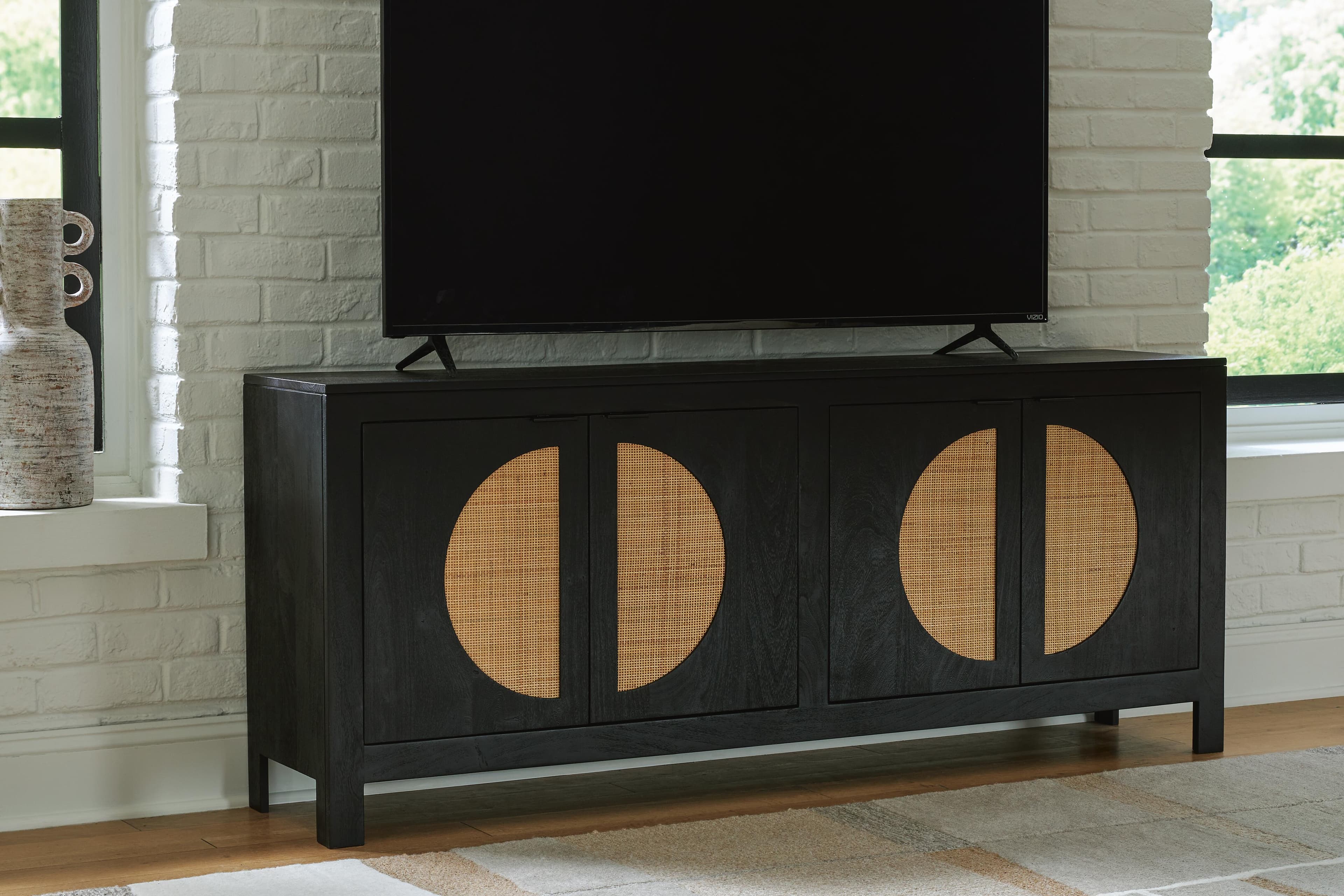 Cliffiings Accent Cabinet — Black/Gray & Brown/Beige — view 6