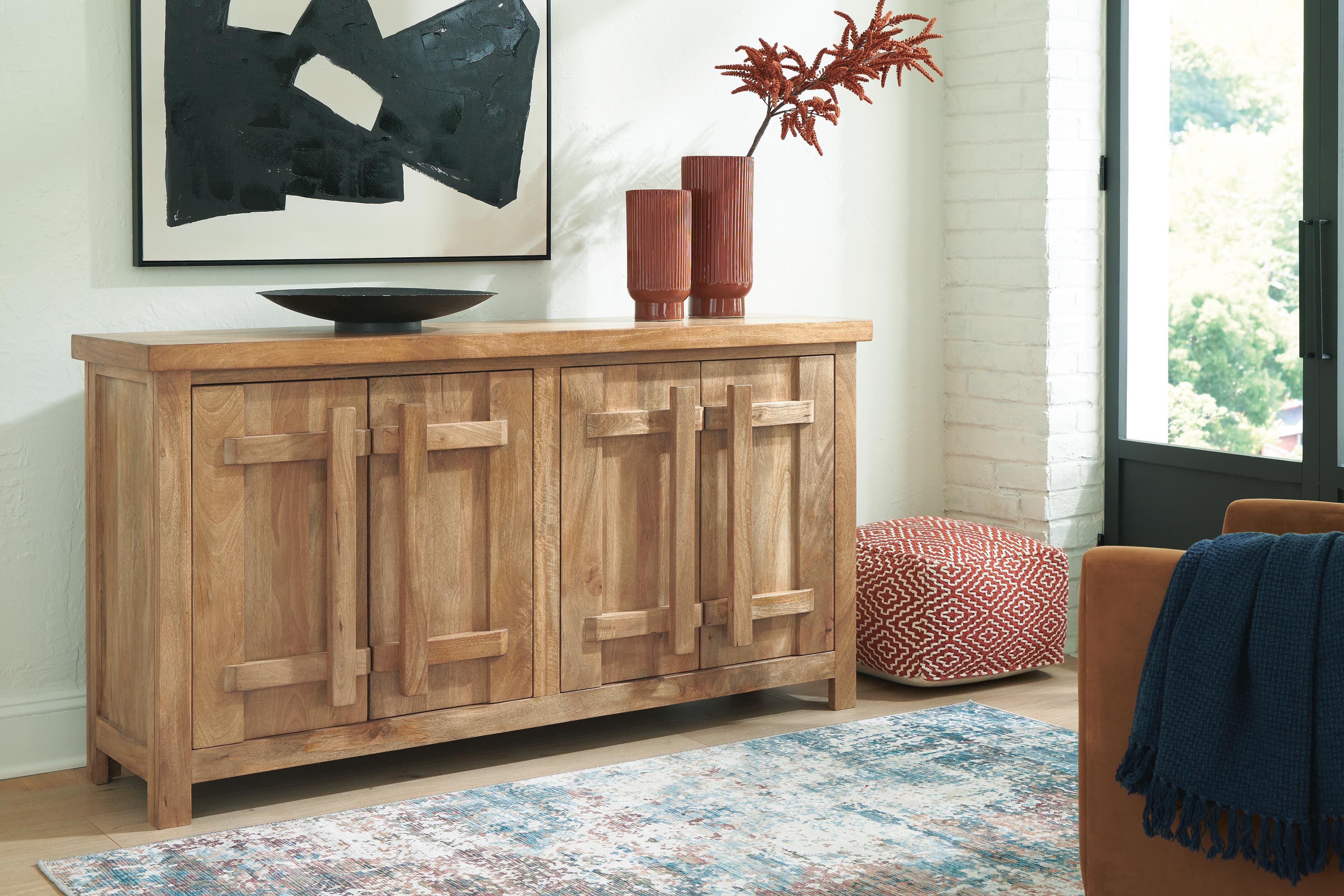 Dresor Accent Cabinet — Brown/Beige — view 2