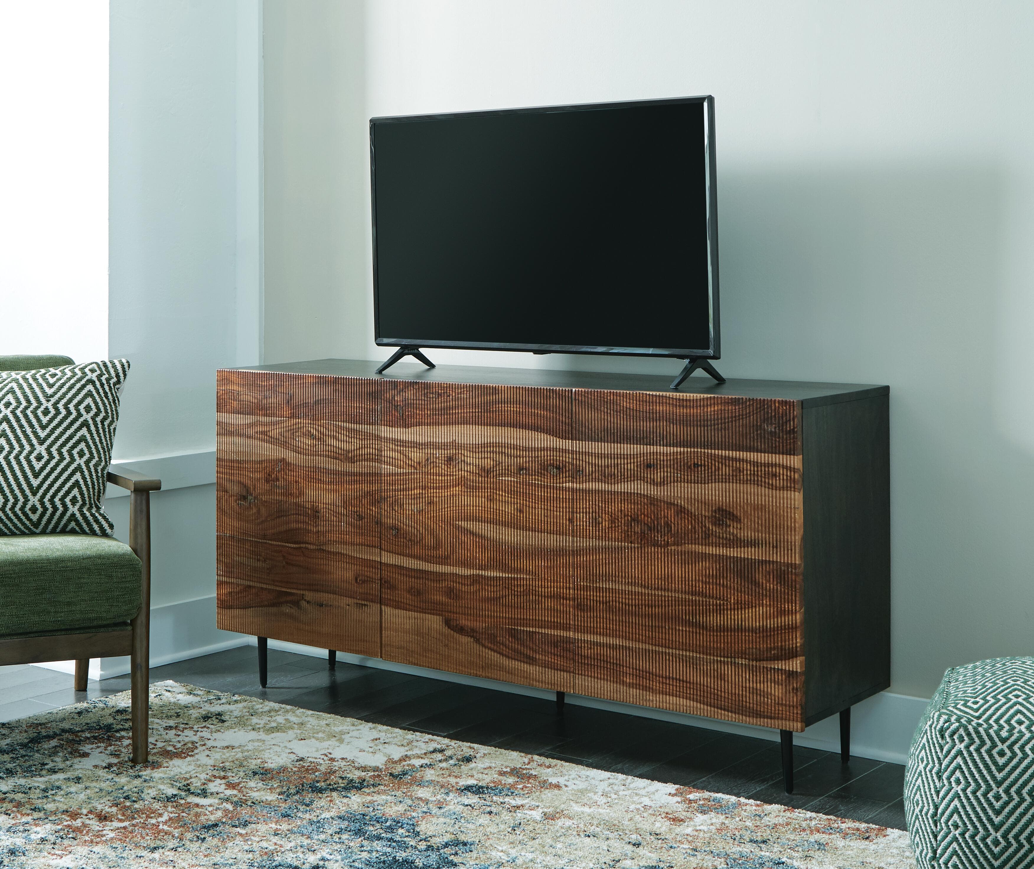 Darrey Accent Cabinet — Black/Gray & Brown/Beige — view 6