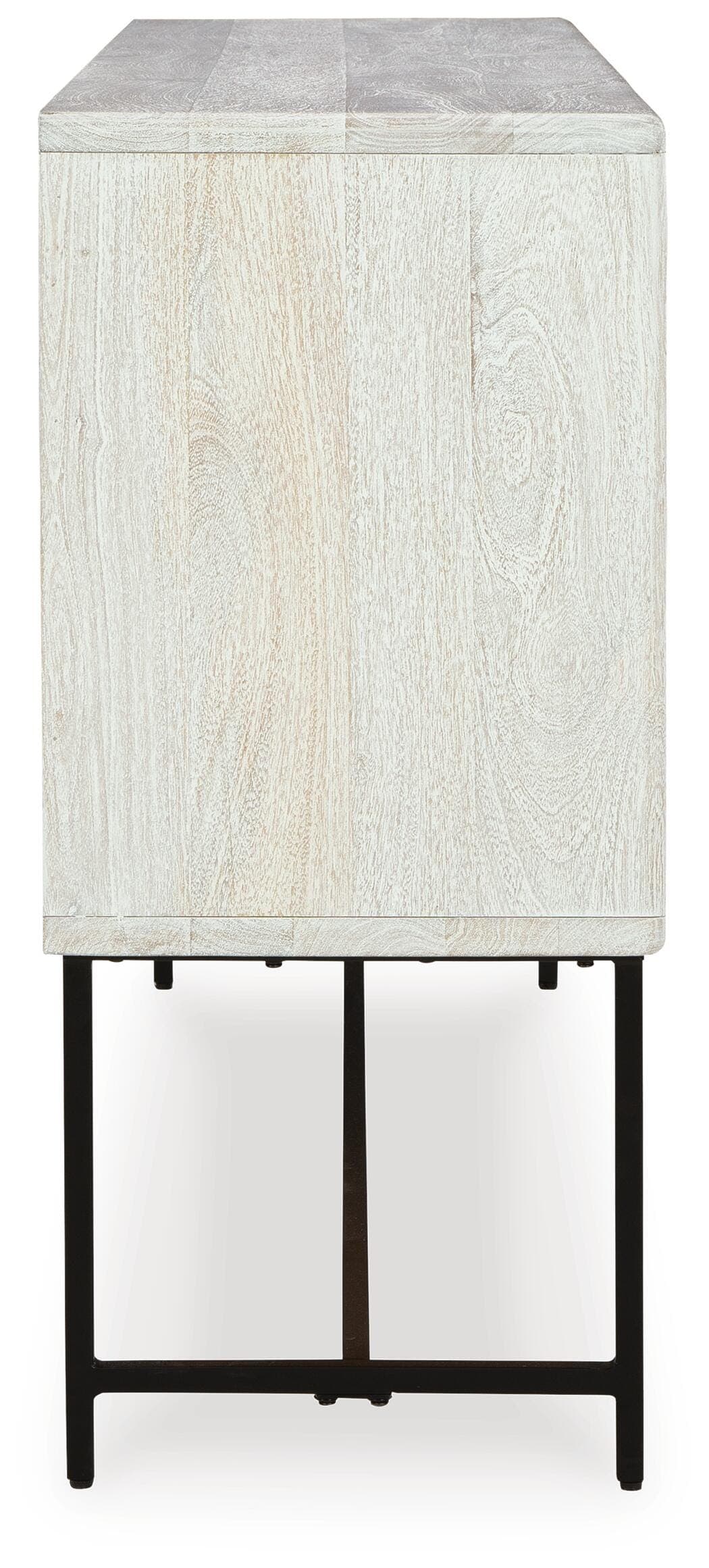 Freyton Accent Cabinet — White & Black/Gray — view 5