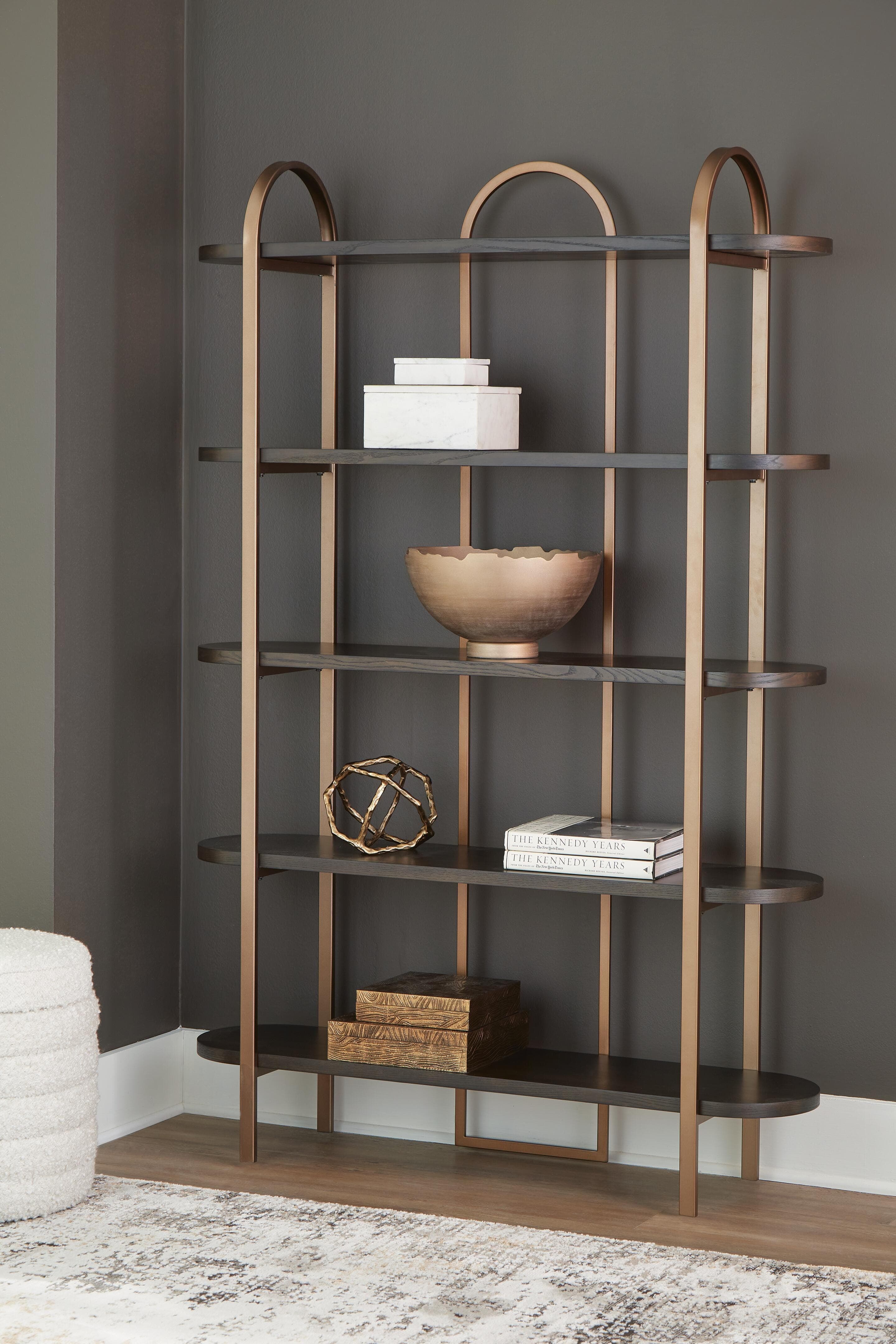 Brentmour Bookcase — Brown/Beige — view 2