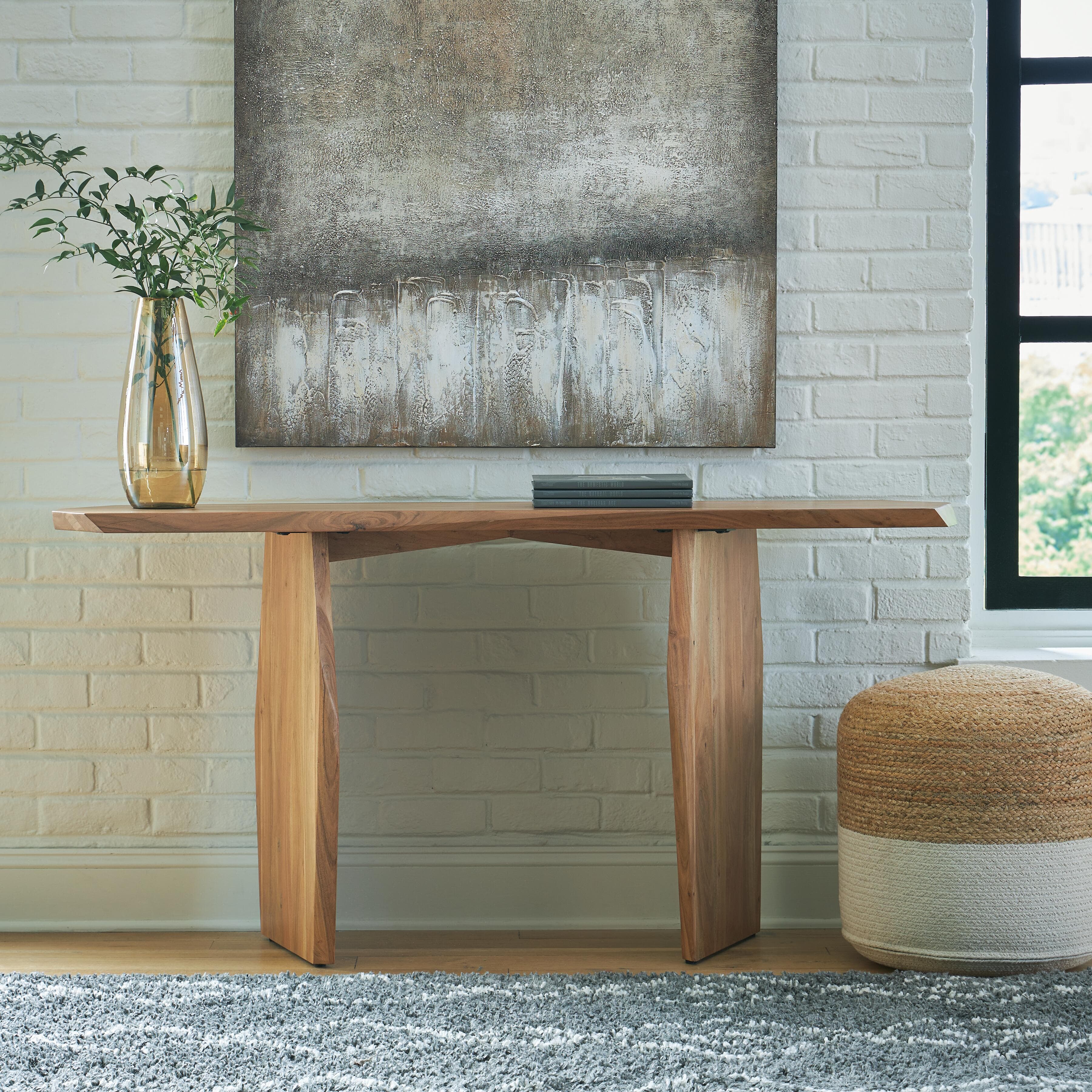 Holward Console Sofa Table — Brown/Beige — view 2
