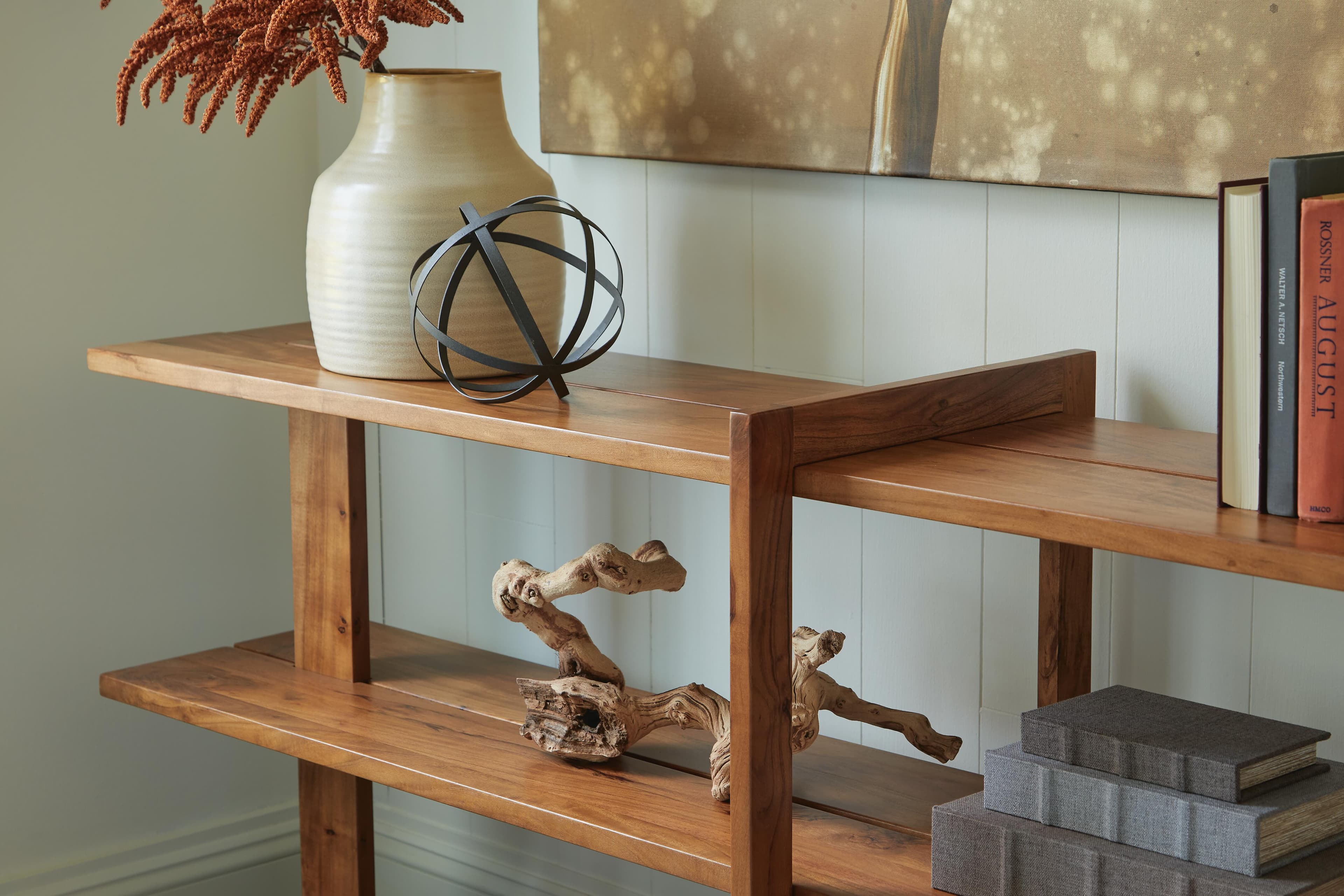 Fayemour Console Sofa Table — Brown/Beige — view 4
