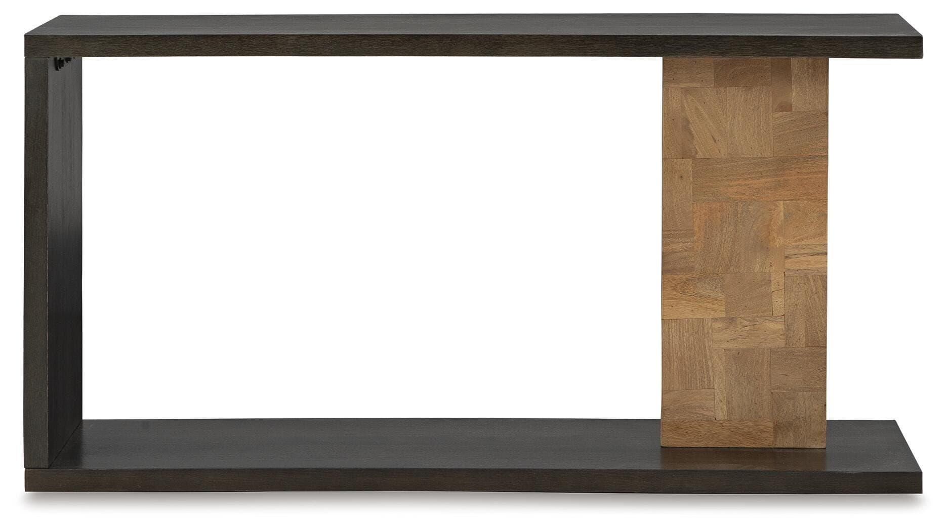 Camlett Console Sofa Table — Brown/Beige — view 3