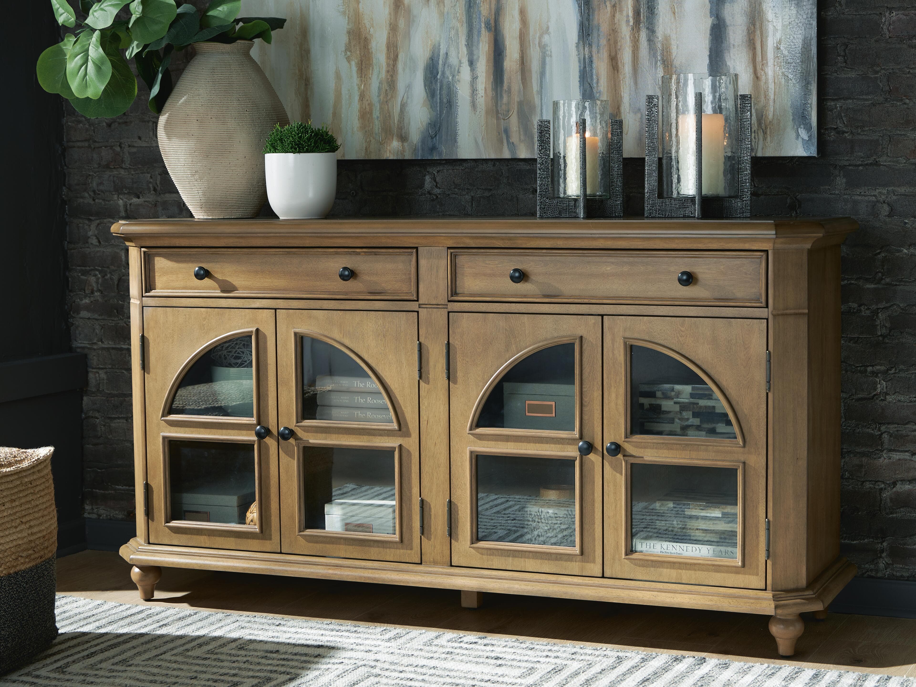 Barlomore Accent Cabinet — Brown/Beige — view 2