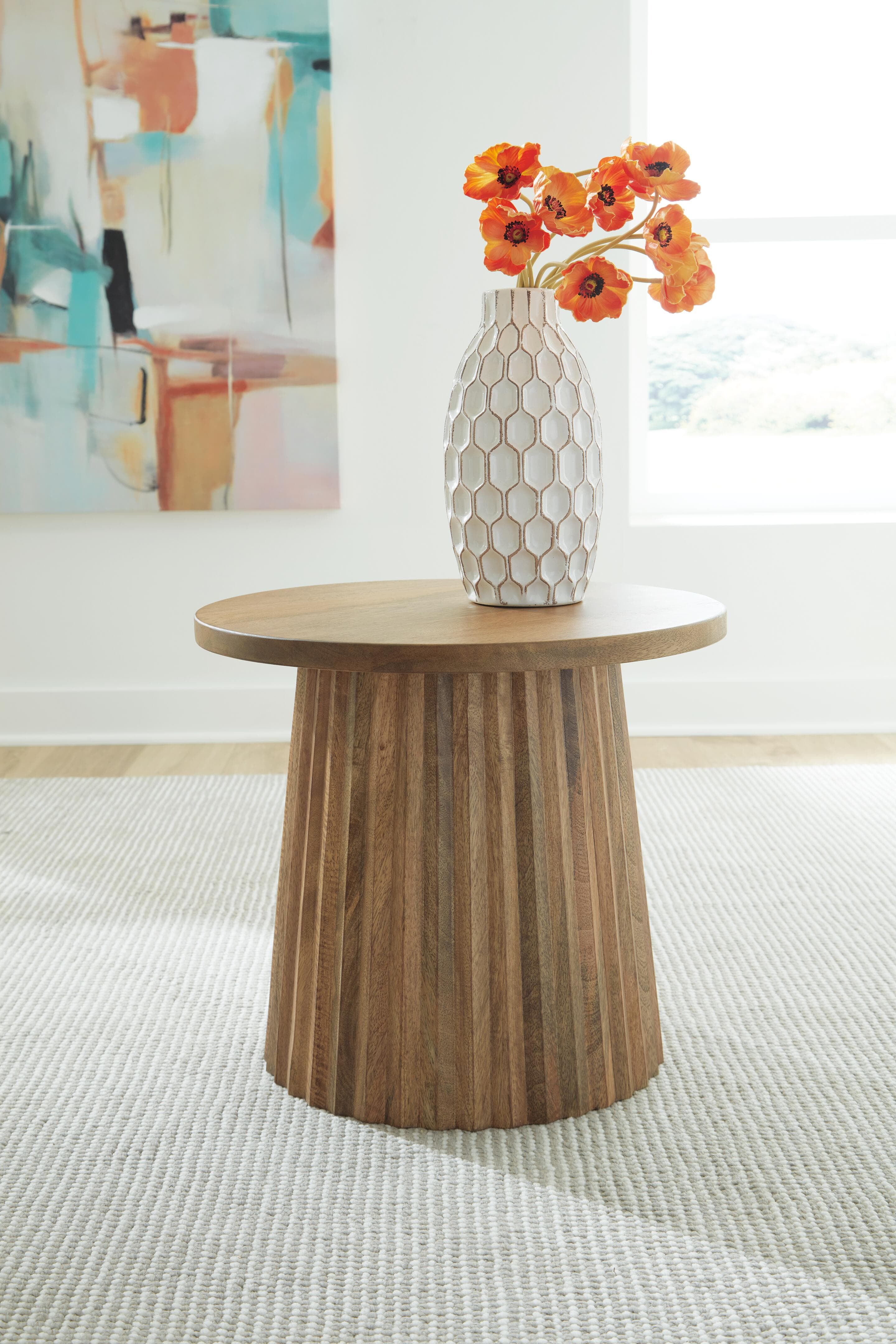 Ceilby Accent Table — Brown/Beige — view 2