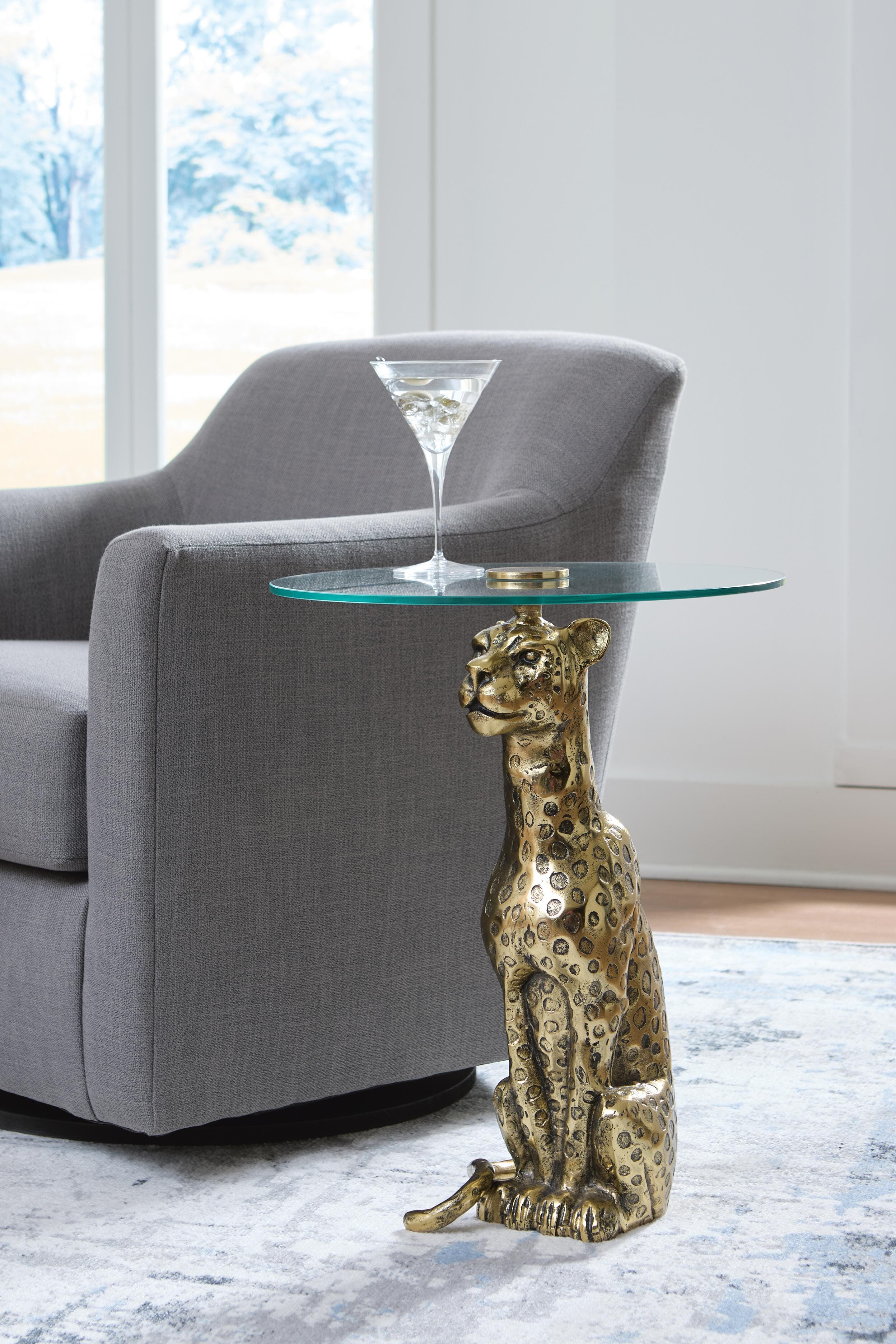 Vallain Accent Table — Metallic — view 2