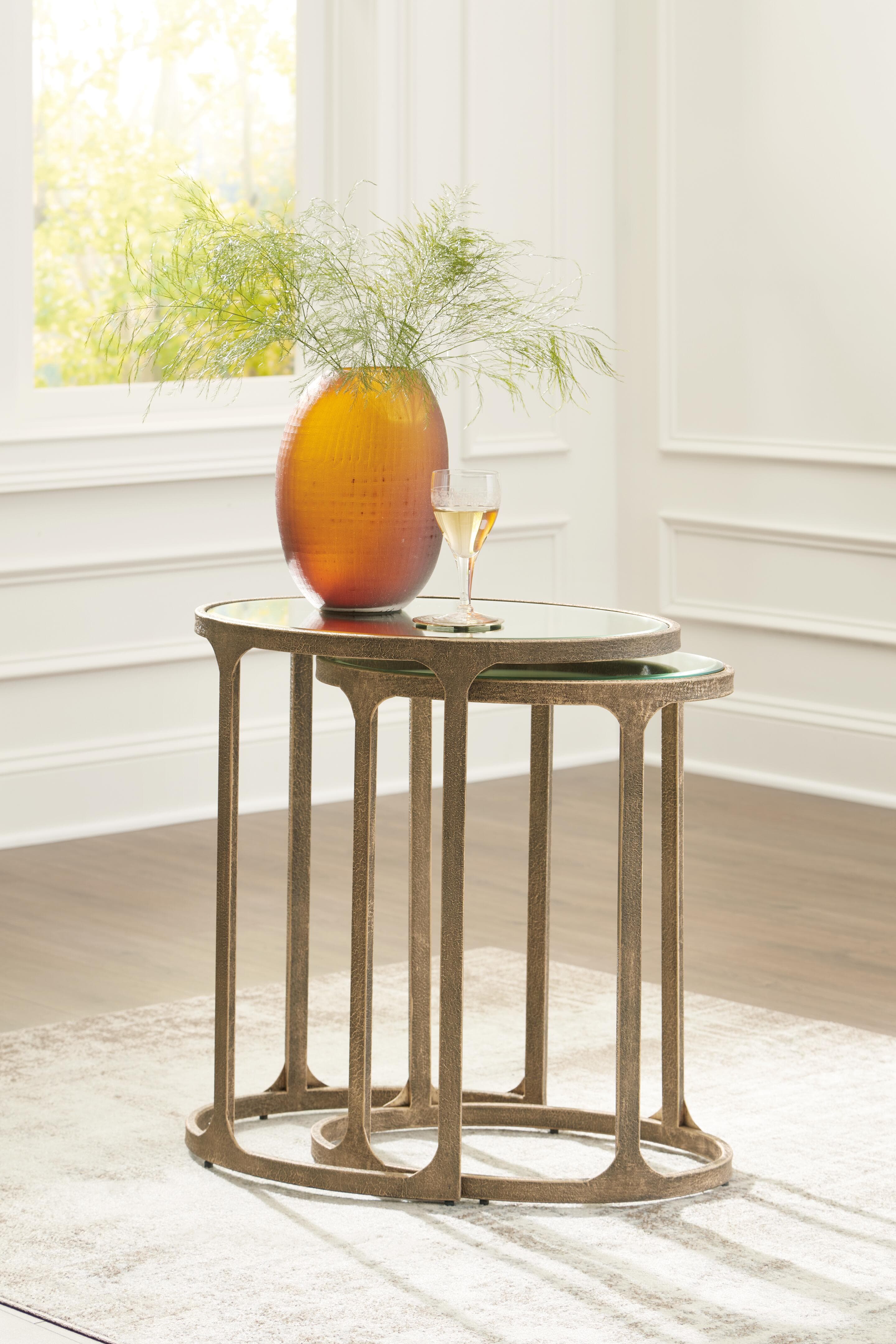 Irmaleigh Accent Table (Set of 2) — Metallic — view 7