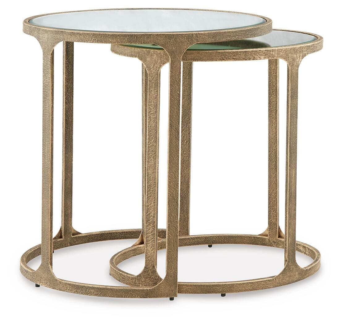 Irmaleigh Accent Table (Set of 2) — Metallic — view 6