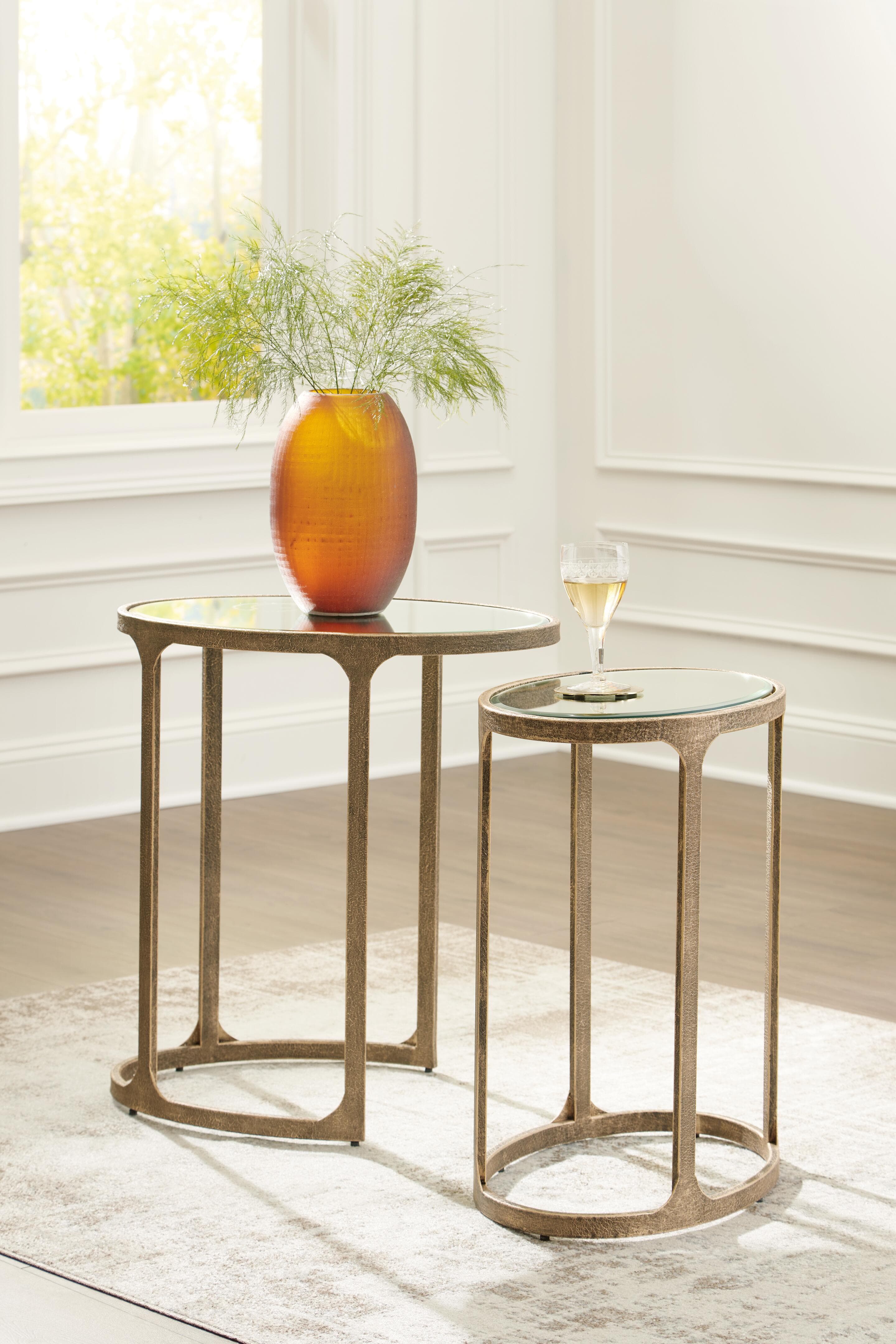 Irmaleigh Accent Table (Set of 2) — Metallic — view 2