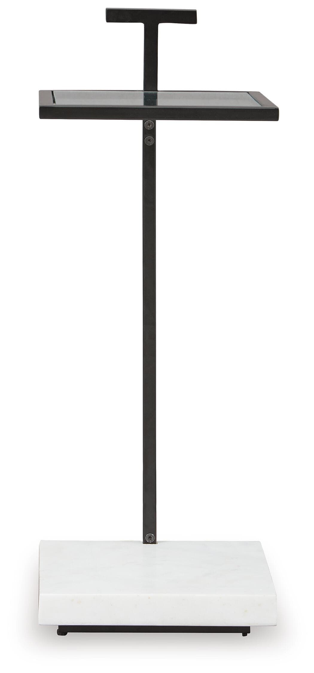 Mannill Accent Table — White & Black/Gray — view 3