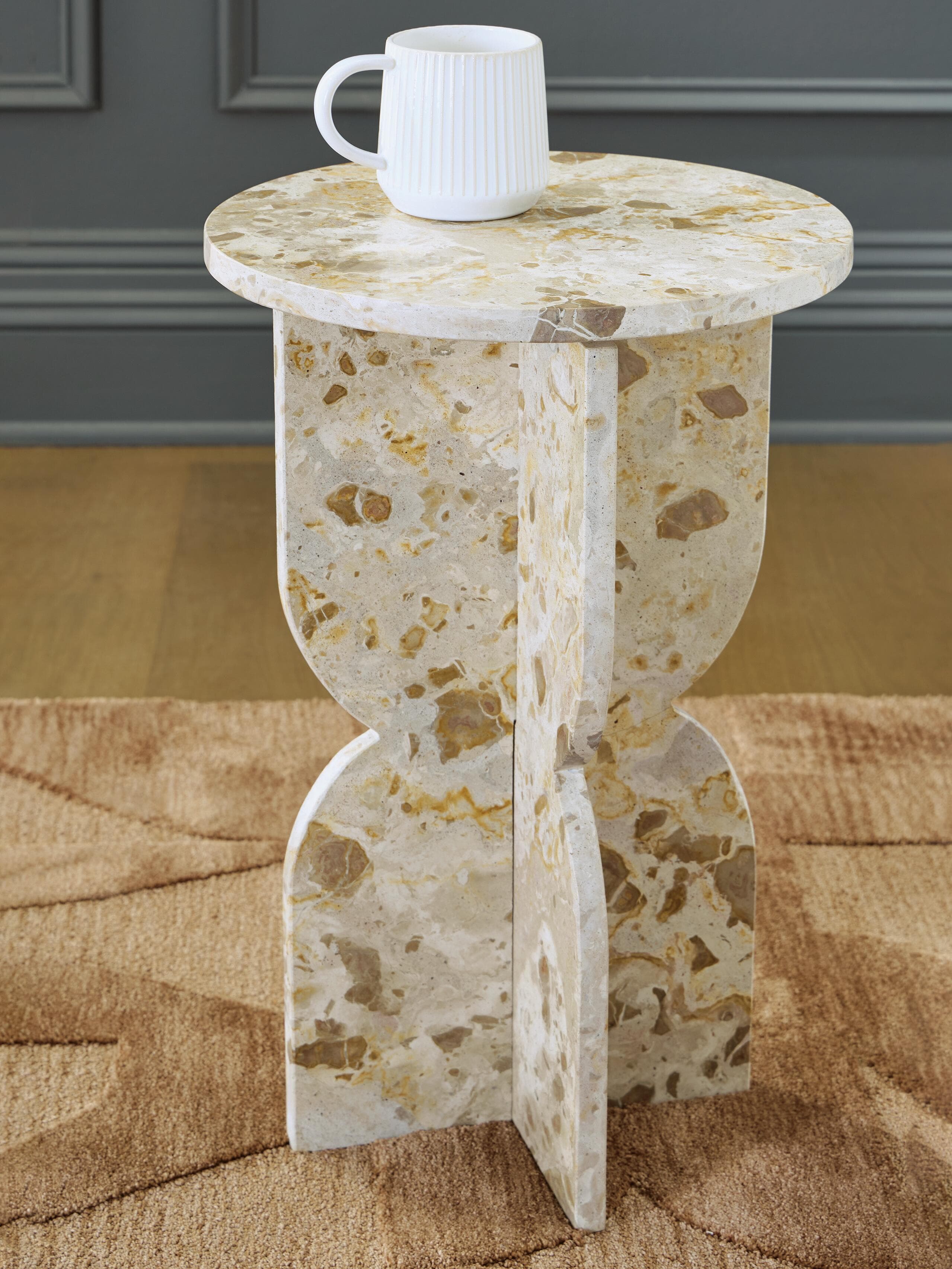 Treygan Accent Table — Brown/Beige & Natural — view 2