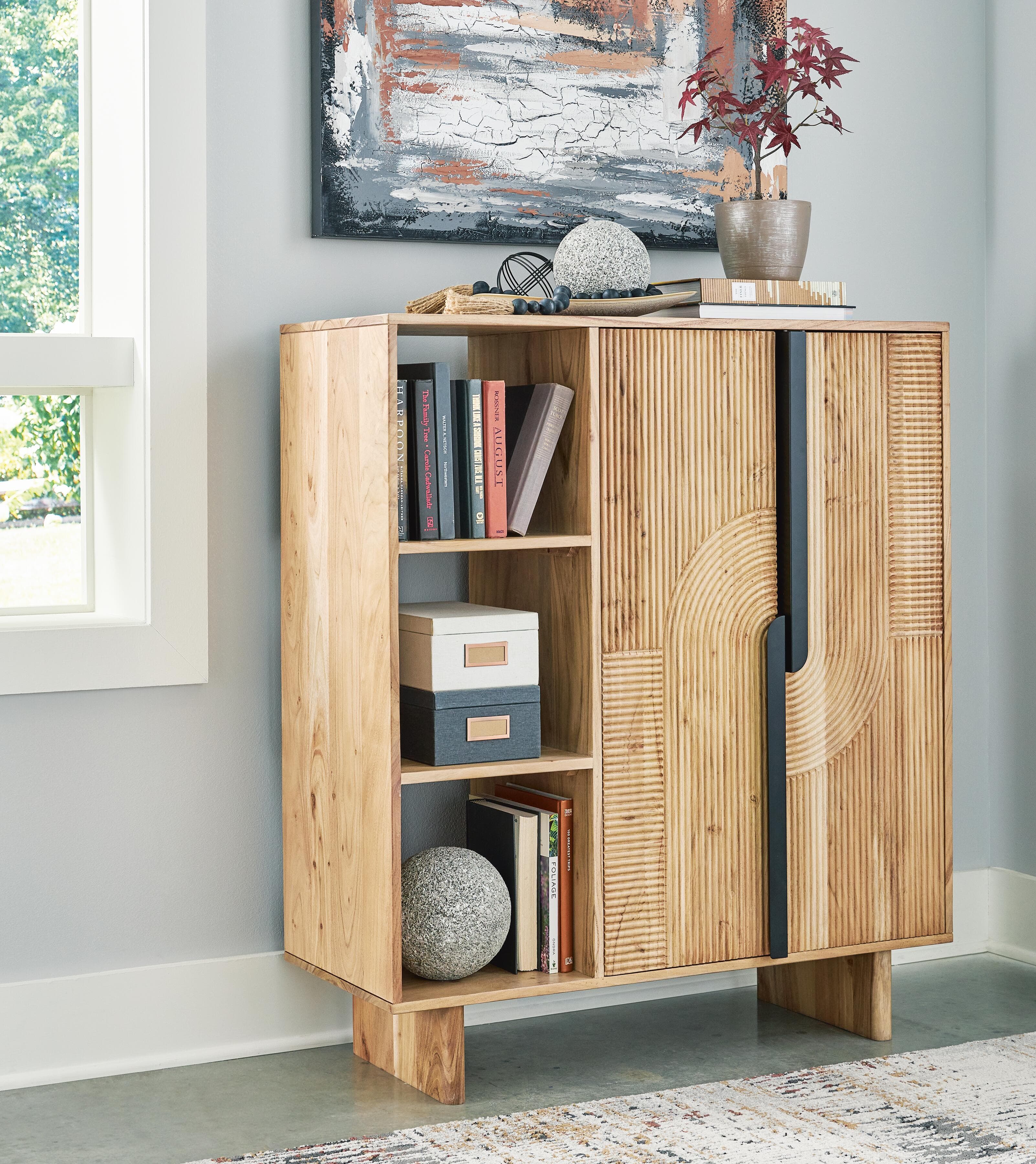 Kierwell Accent Cabinet — Brown/Beige — view 2