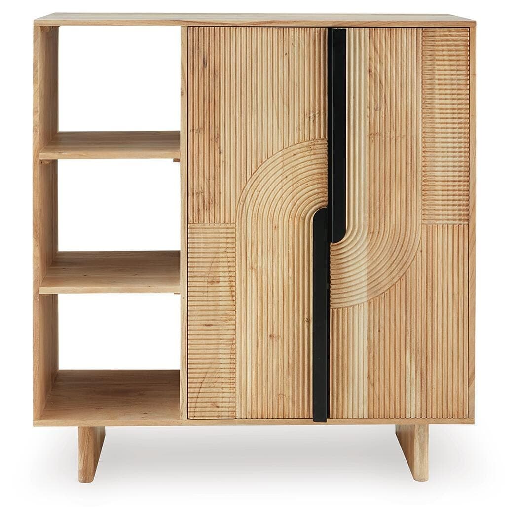 Kierwell Accent Cabinet — Brown/Beige — view 4