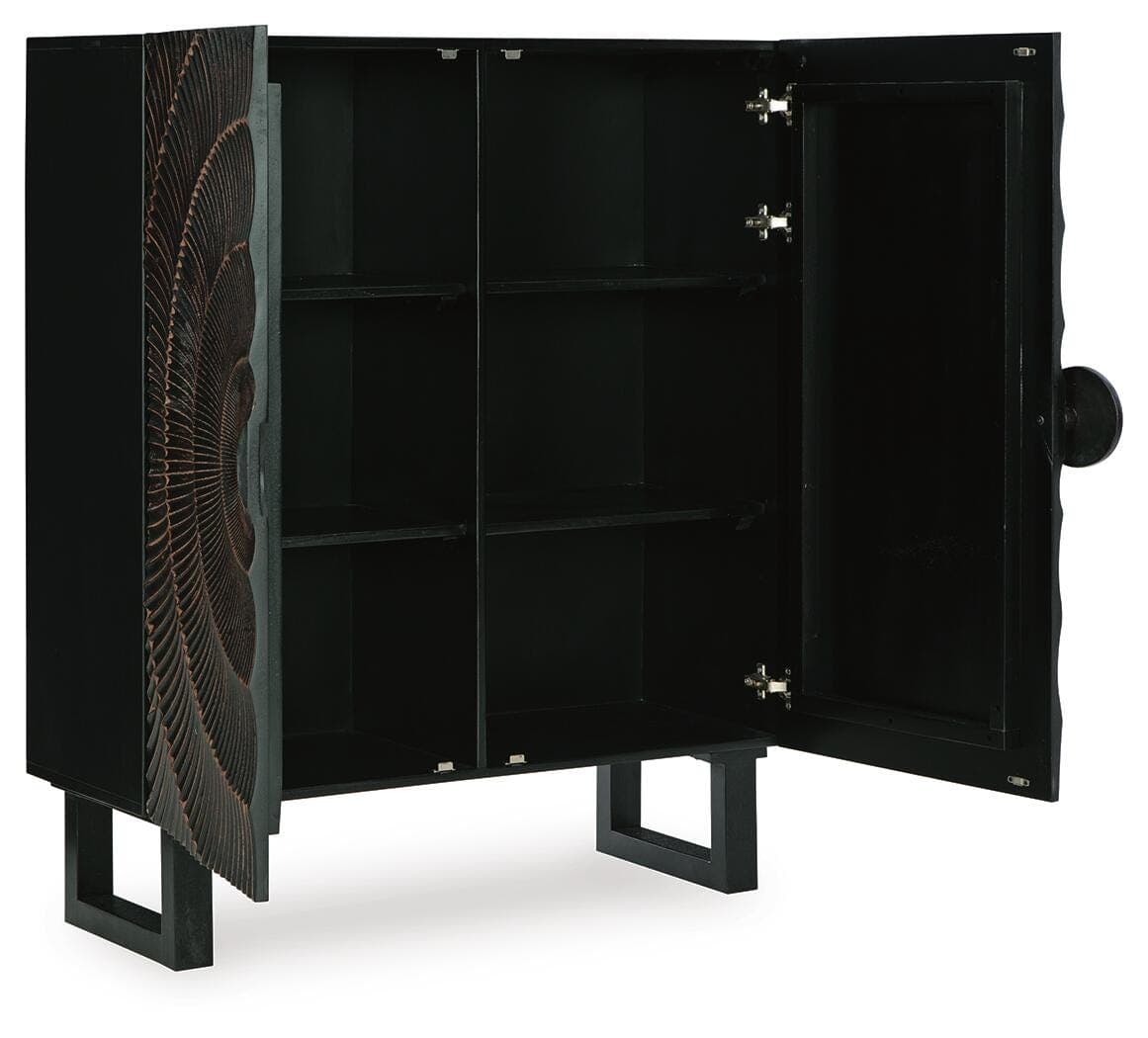 Fosterman Accent Cabinet — Black/Gray & Brown/Beige — view 3