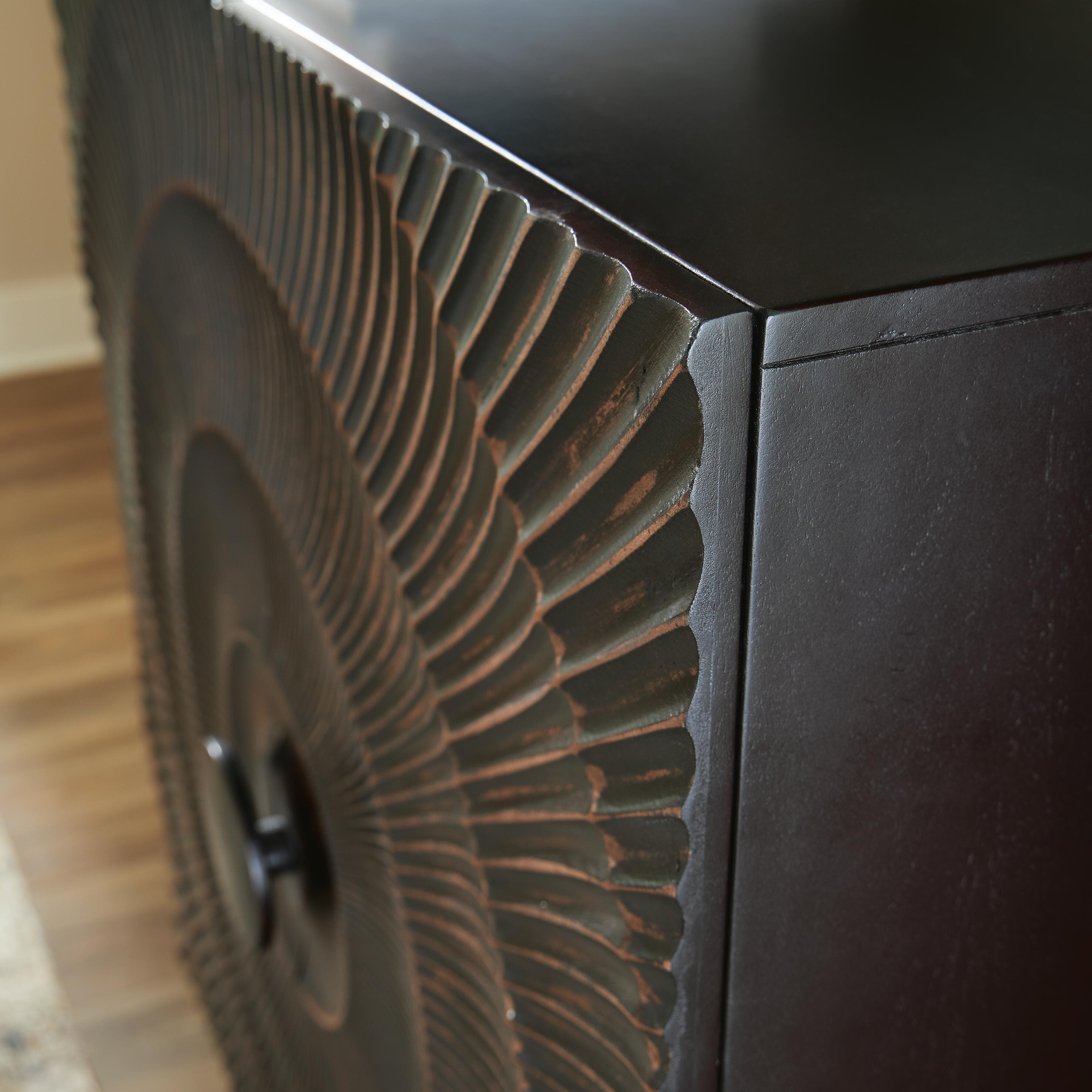Fosterman Accent Cabinet — Black/Gray & Brown/Beige — view 6