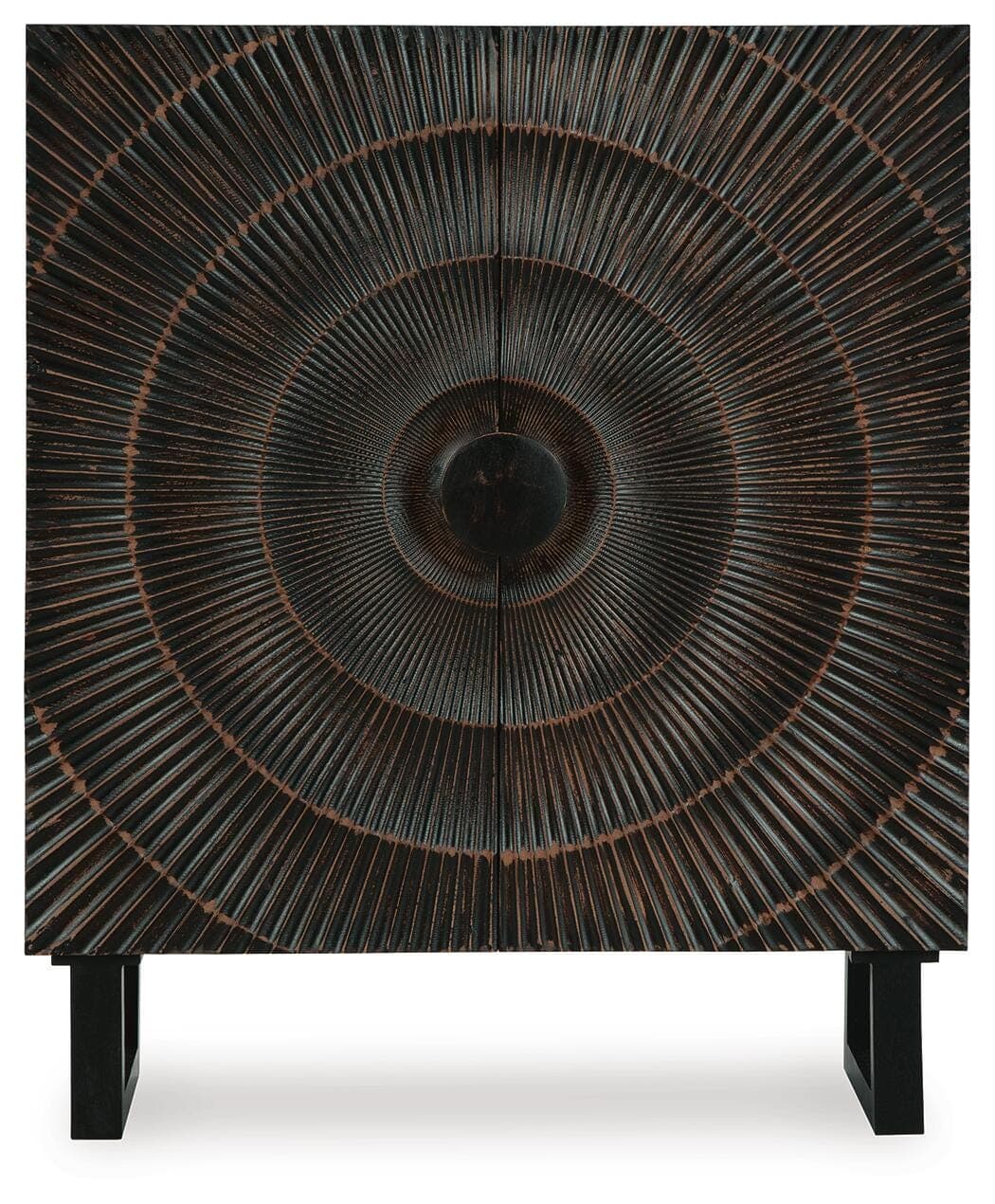 Fosterman Accent Cabinet — Black/Gray & Brown/Beige — view 4